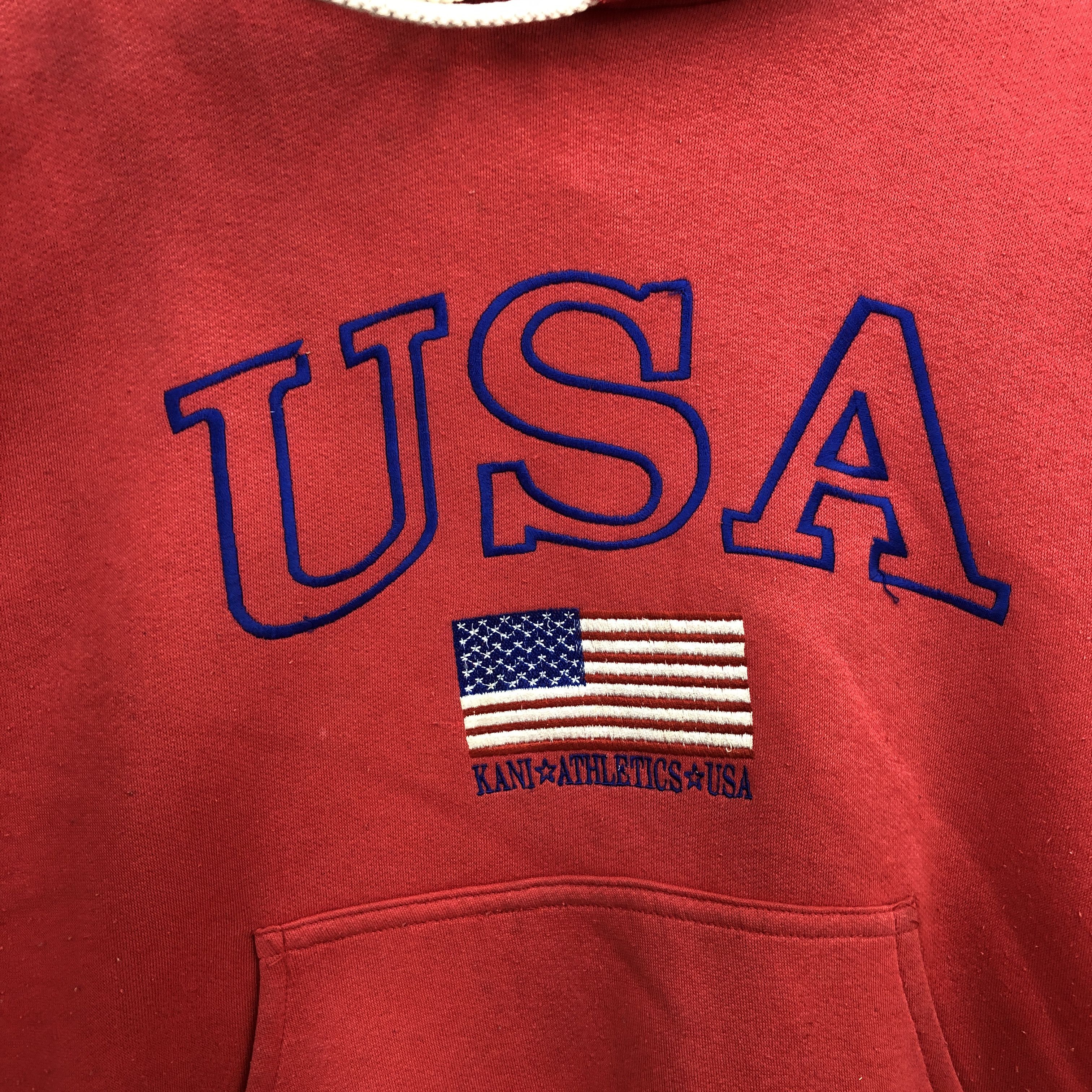 Karl Kani Vintage Karl kani USA Hooded Sweater Hoodie Sweatshirt Size US L / EU 52-54 / 3 - 4 Thumbnail
