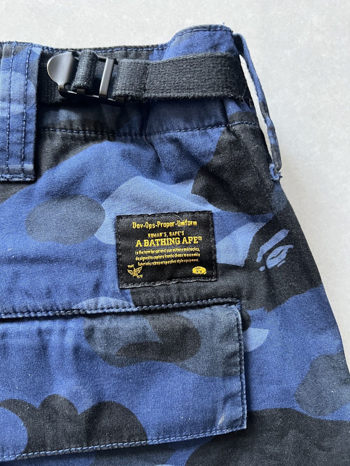 Bape Bape 6 pocket cargo pants Blue Size US 30 / EU 46 - 6 Thumbnail