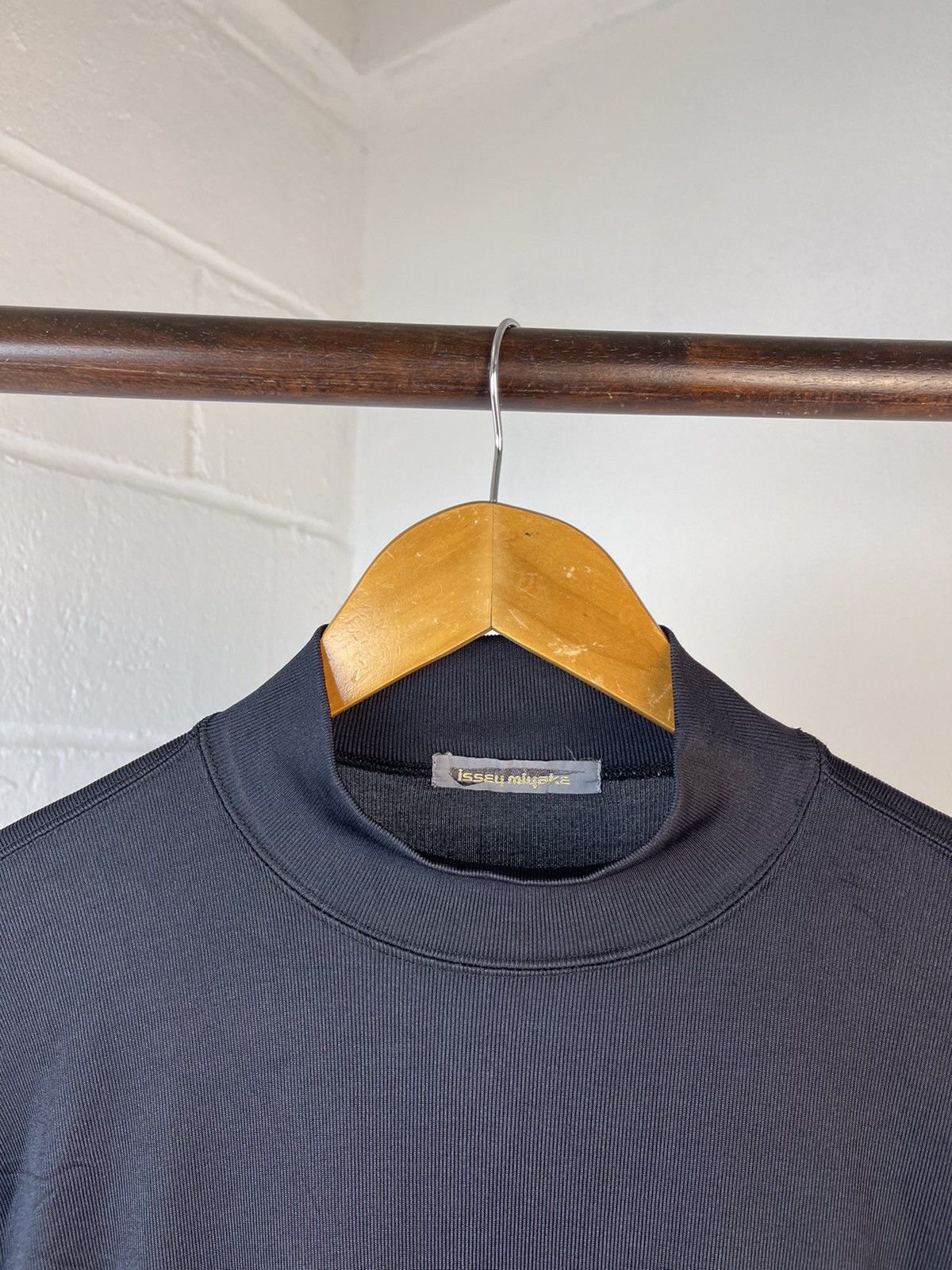 Issey Miyake 80s Issey Miyake Long Sleeve Turtle Neck A1 Size US S / EU 44-46 / 1 - 7 Thumbnail