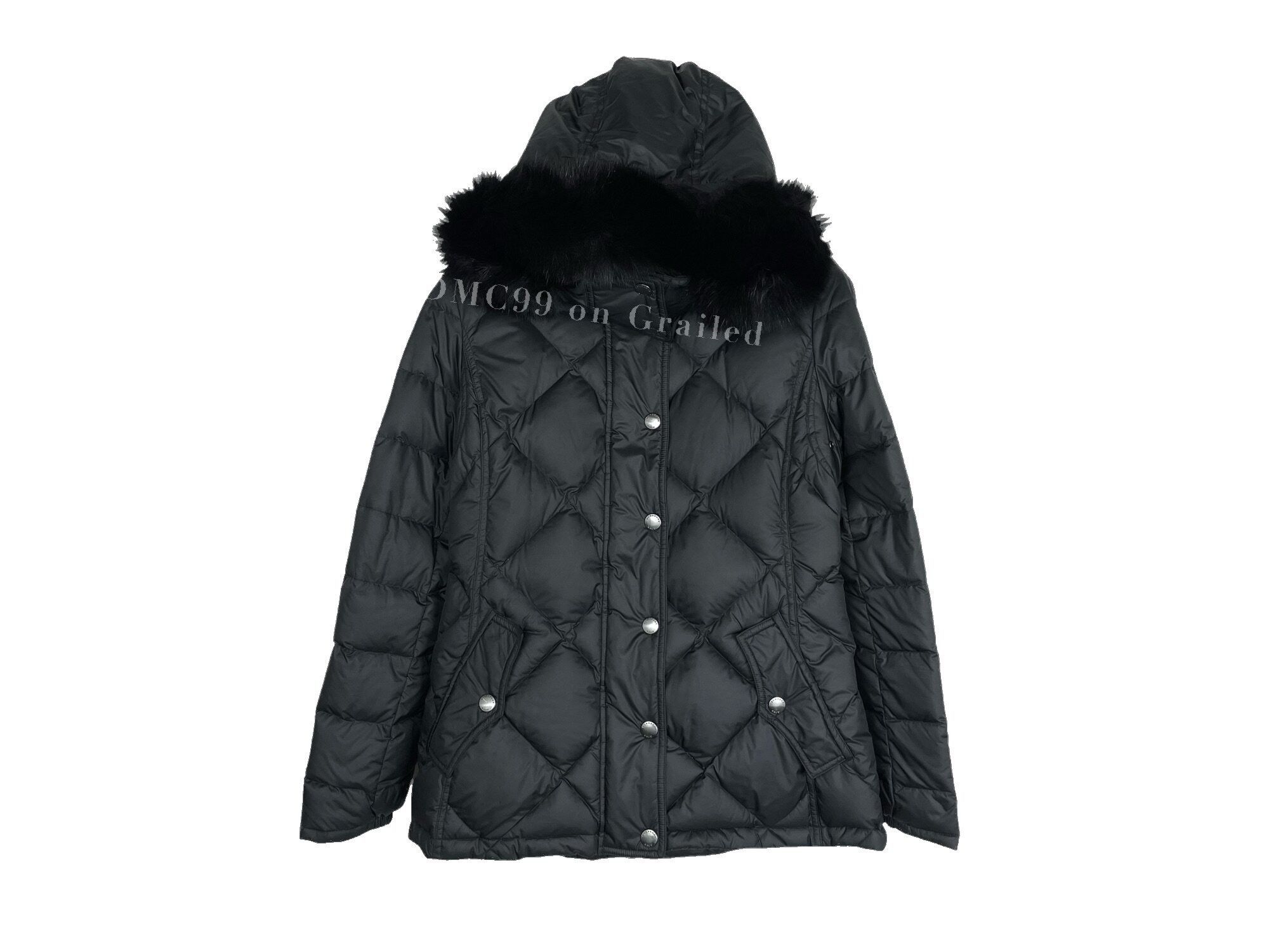 Burberry NEW CONDITION Burberry black label 00s fur puffer jacket