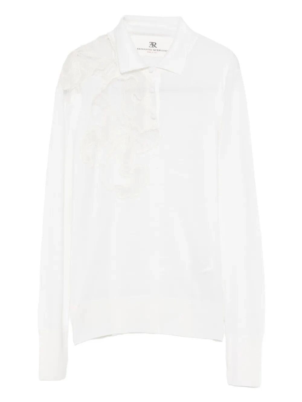 Ermanno Scervino Long Sleeve Polo-Neck Sweater Size M / US 6-8 / IT 42-44 - 1 Thumbnail