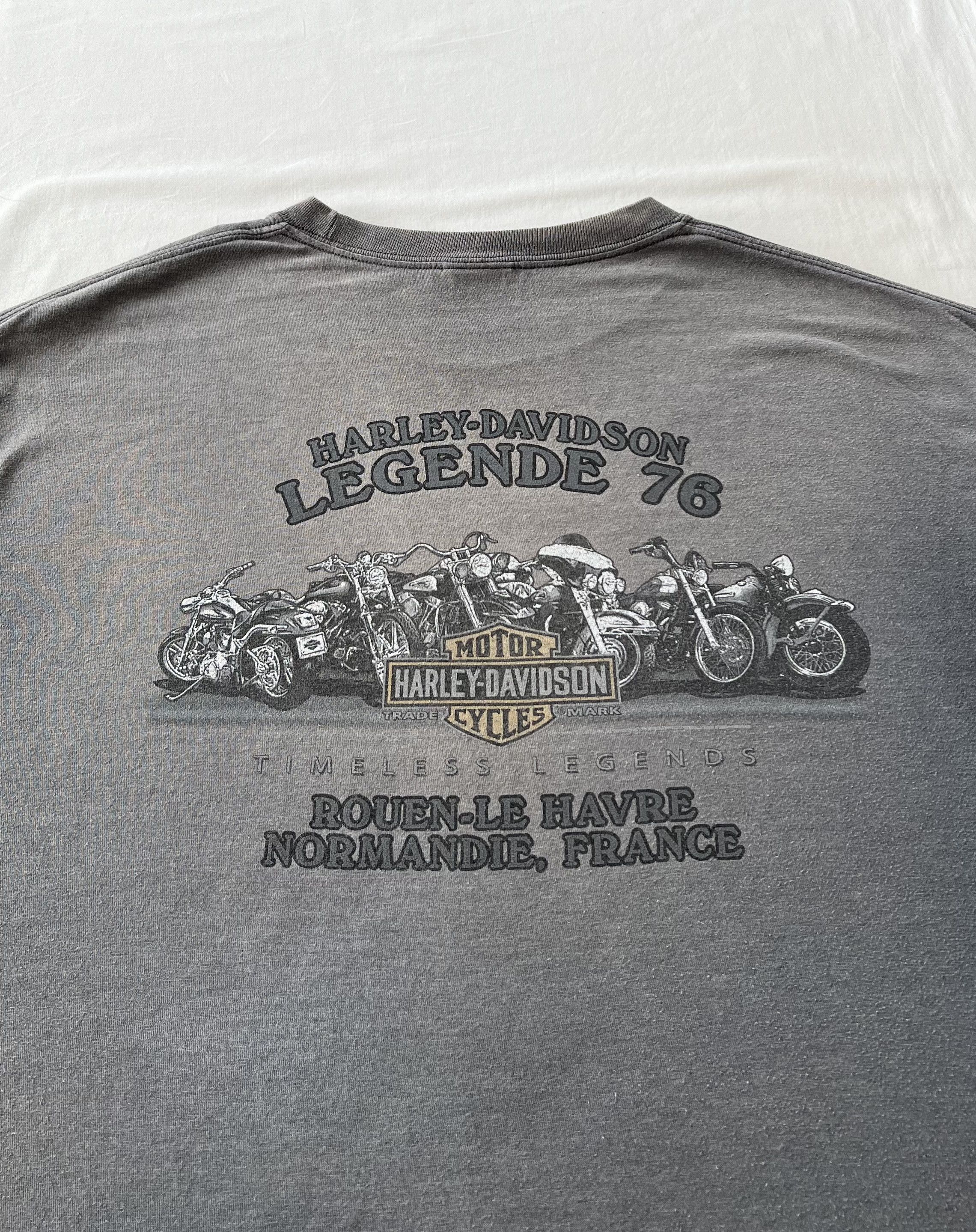 Harley Davidson Vintage 2014 Harley Davidson Motorcycle France T-shirt Size US XL / EU 56 / 4 - 15 Thumbnail