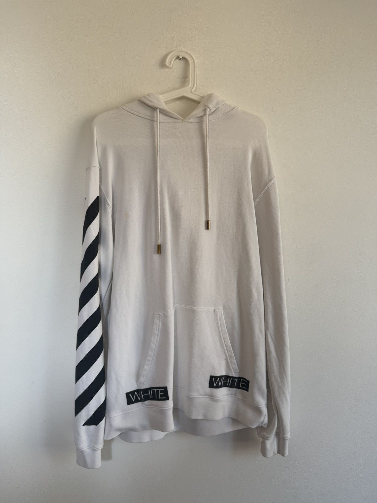 Off-White Off White “Blue Collar” Hoodie Size US L / EU 52-54 / 3 - 3 Thumbnail