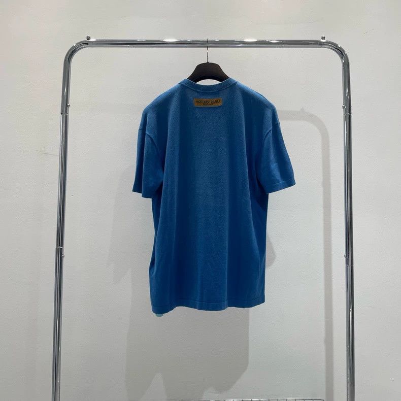 Louis Vuitton Louis Vuitton Blue Knit Logo Short Sleeve T-shirt Size US M / EU 48-50 / 2 - 3 Thumbnail