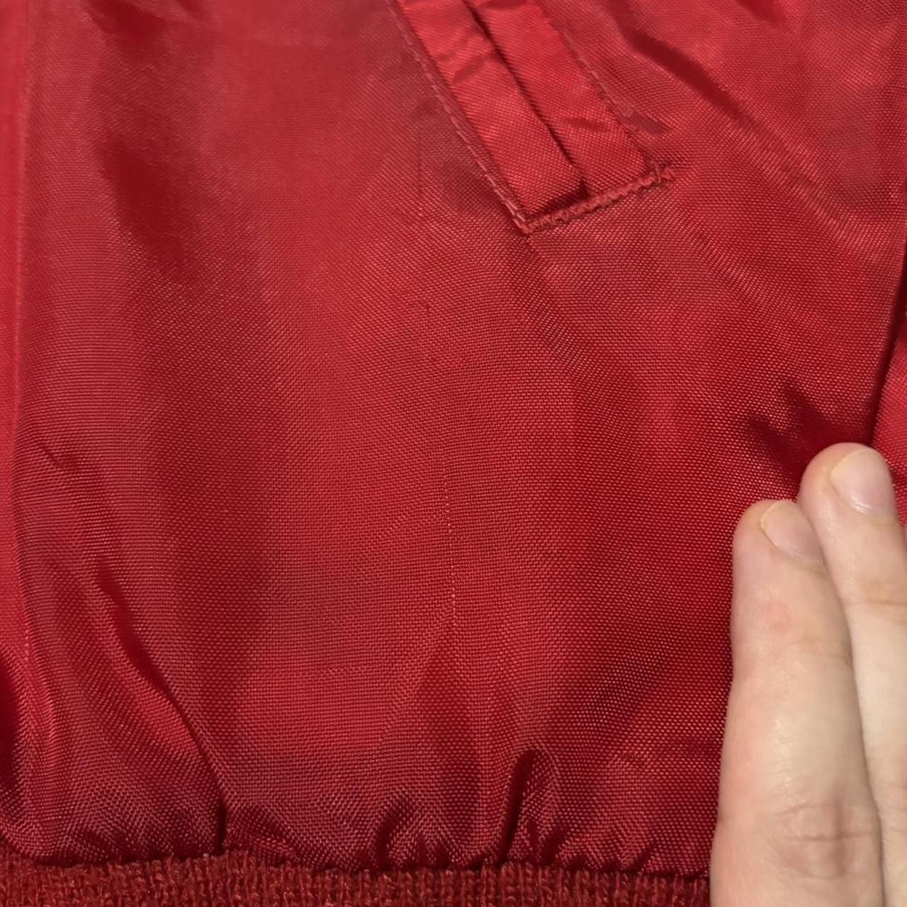 Vintage Vintage 70s Red Nylon Boxy Button-Up Varsity Jacket Size US S / EU 44-46 / 1 - 4 Thumbnail