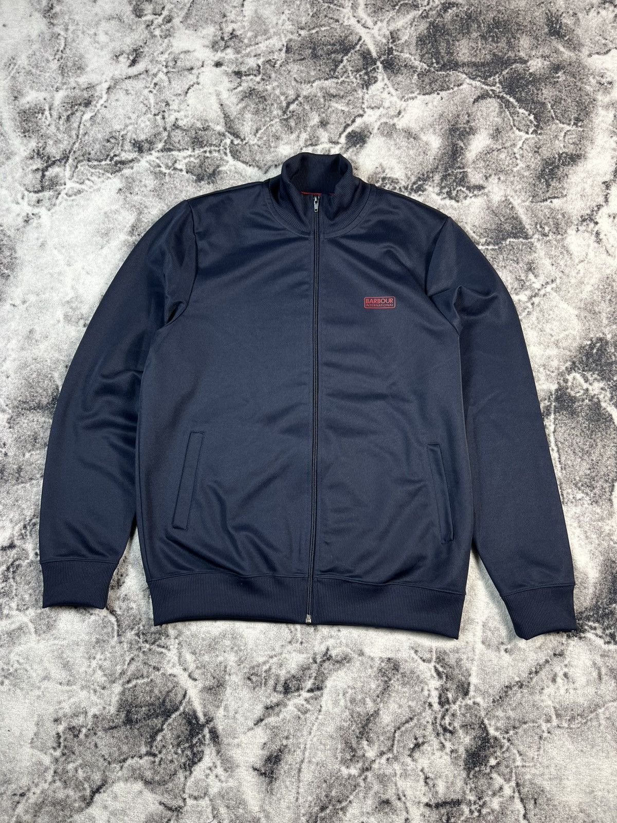 Barbour Barbour International Track Jacket Navy Logo Zip L Size US L / EU 52-54 / 3 - 1 Thumbnail
