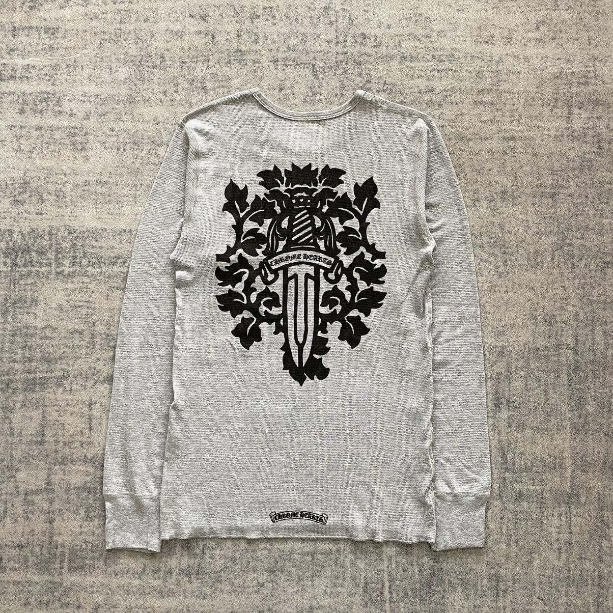 Chrome Hearts Chrome Hearts Dagger Thermal long t-shirt Gray | Grailed