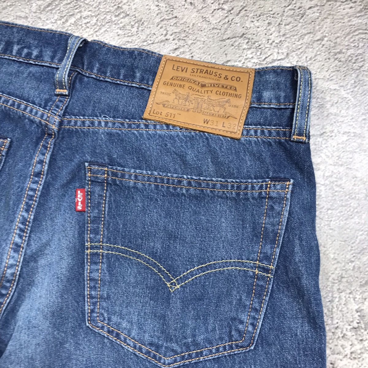 Vintage Vintage 90s Levis Thrashed Distressed Baggy Jeans Grunge 31 Size US 31 - 6 Thumbnail