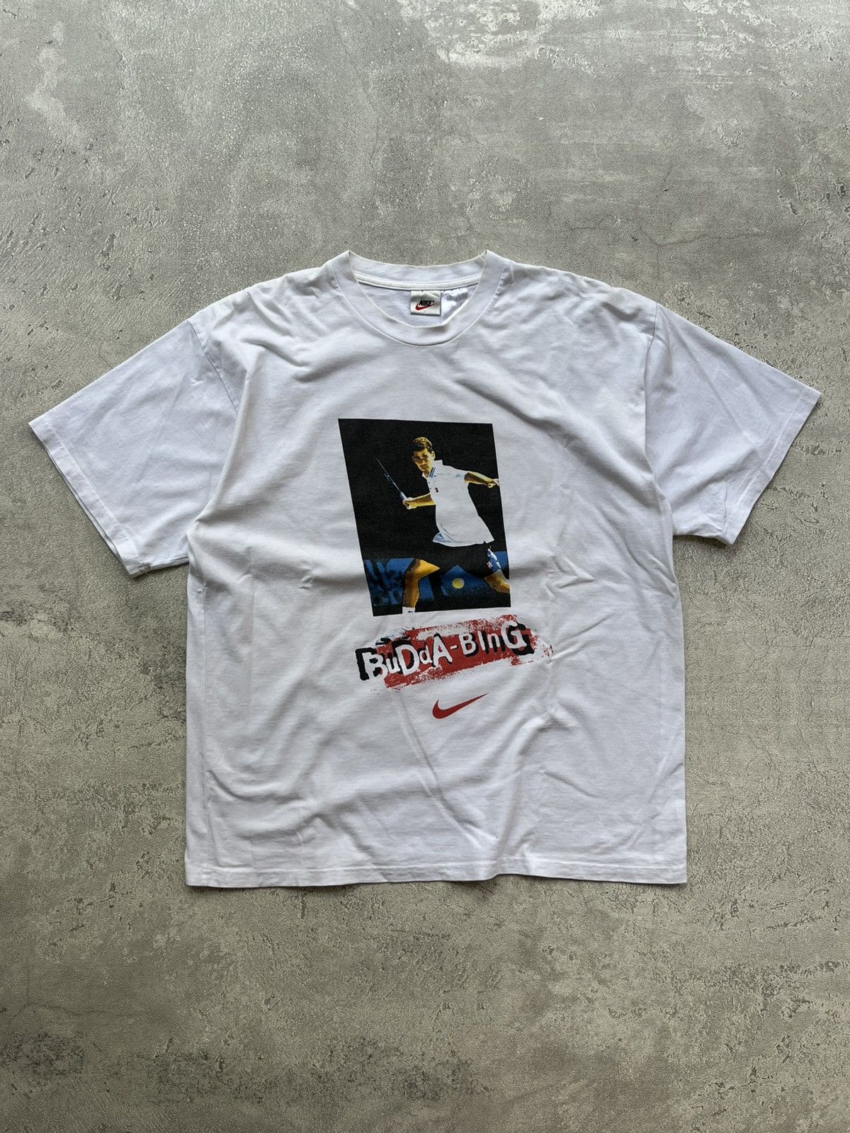 Nike Nike vintage Pete Sampras & Andre Agassi "BuDdA-BinG" Size US L / EU 52-54 / 3 - 1 Thumbnail