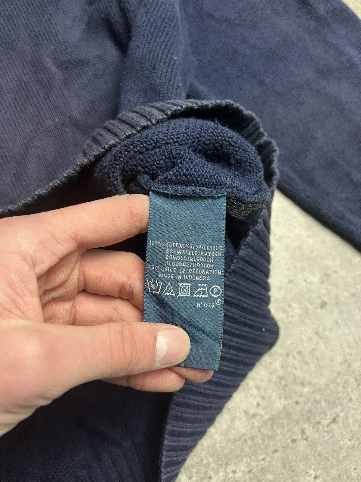 Ralph Lauren Polo Ralph Lauren Sweater Pullover Blue Cotton 90s Classic Size US XL / EU 56 / 4 - 5 Thumbnail