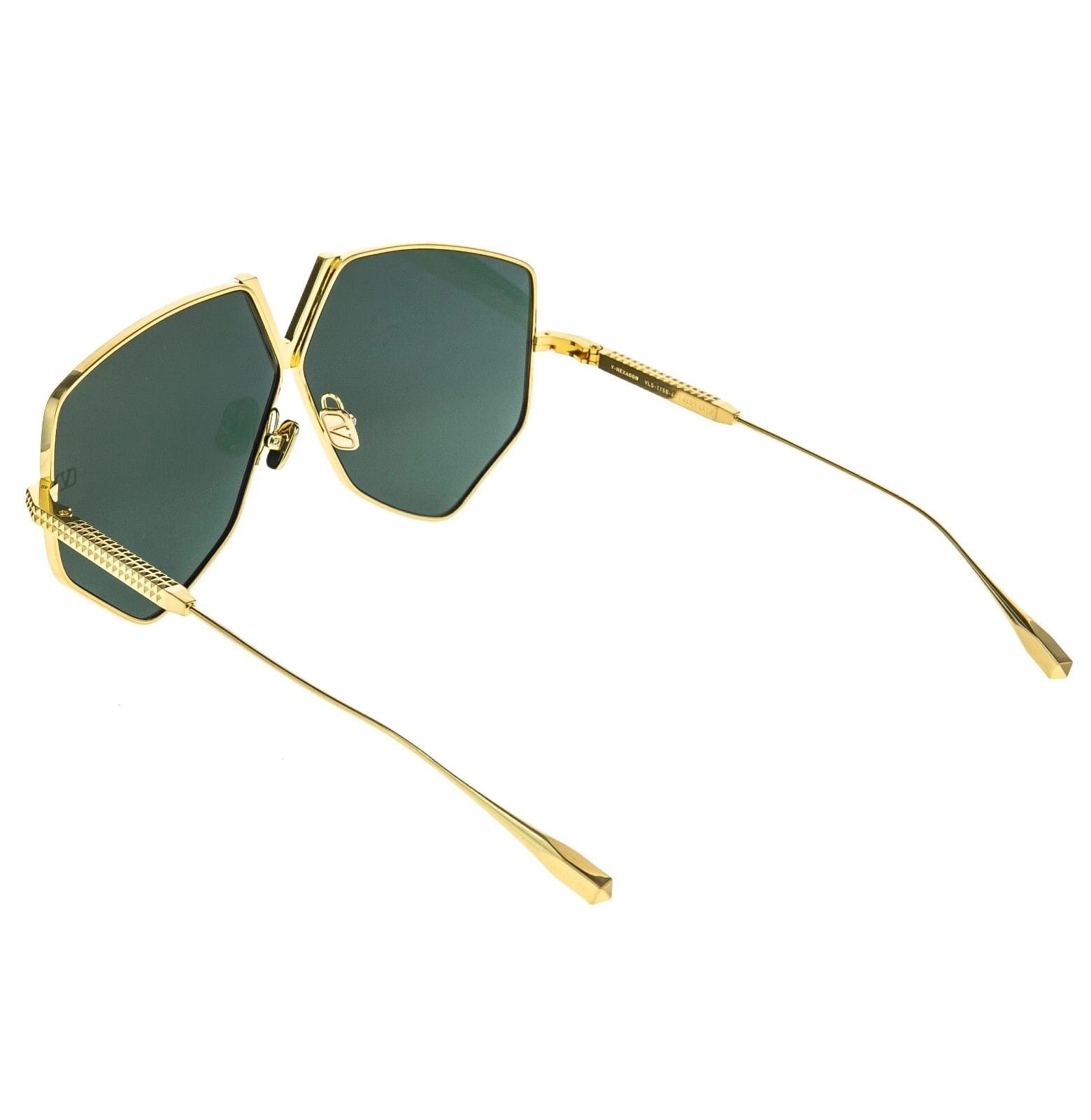 Valentino VALENTINO V HEXAGON VLS115 Gold Titanium VLS 115B Sunglass Size ONE SIZE - 11 Thumbnail