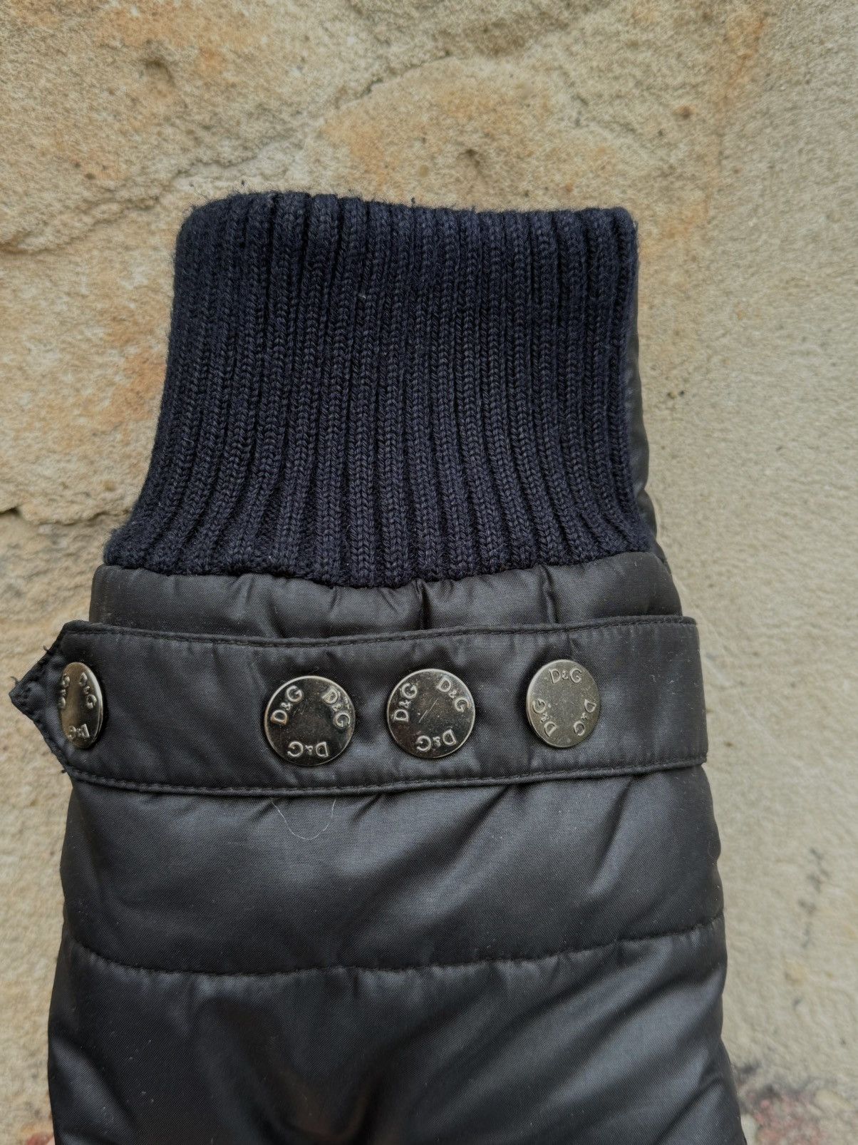 Dolce & Gabbana 2000s Dolce & Gabbana Obscure Dark Astro Puffer Jacket Size US L / EU 52-54 / 3 - 7 Thumbnail