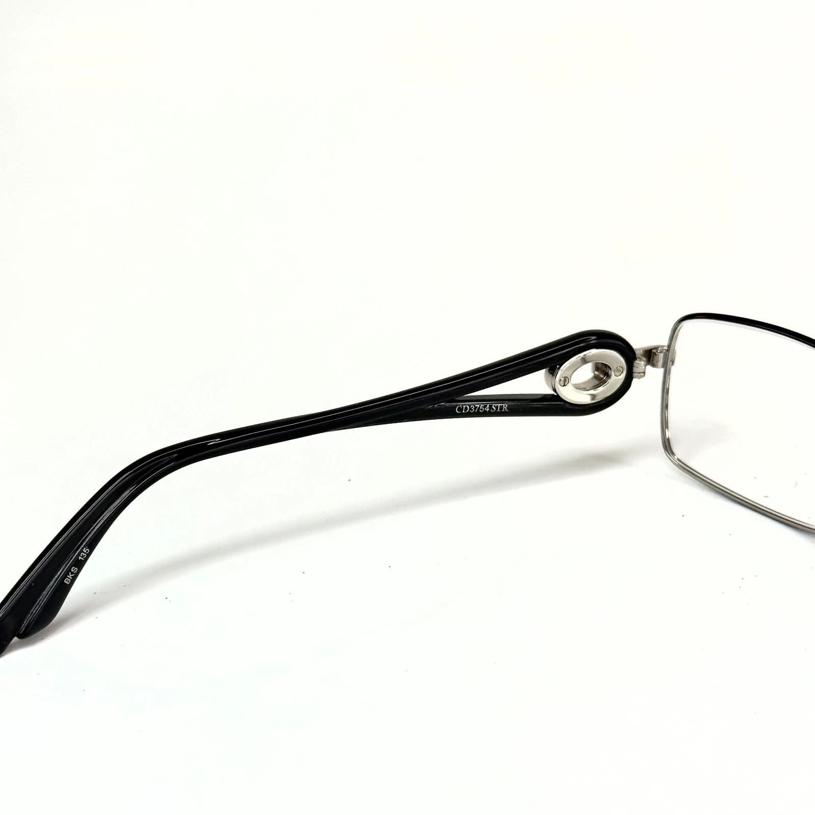 Christian Dior Monsieur CHRISTIAN DIOR CD3754 3754 VOLUTE CRYSTAL Silver Black Size ONE SIZE - 2 Thumbnail