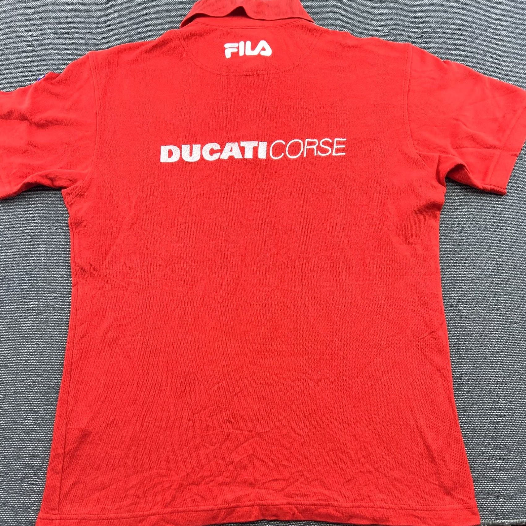 Fila VINTAGE FILA Ducati Corse Mens Polo T-Shirt M Red Motorcycle Racing Shirt Mens Red 90s Size US M / EU 48-50 / 2 - 4 Thumbnail