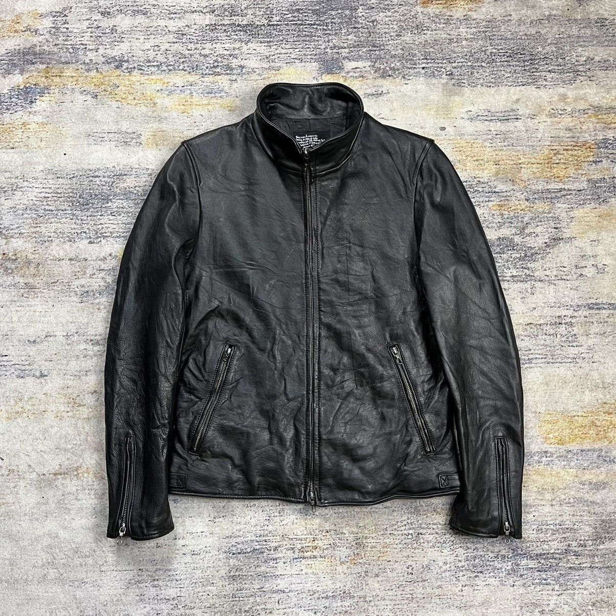 Japanese Brand × Kadoya × NANO universe Nano universe multi zipper bikers leather jacket Size US M / EU 48-50 / 2 - 2 Thumbnail