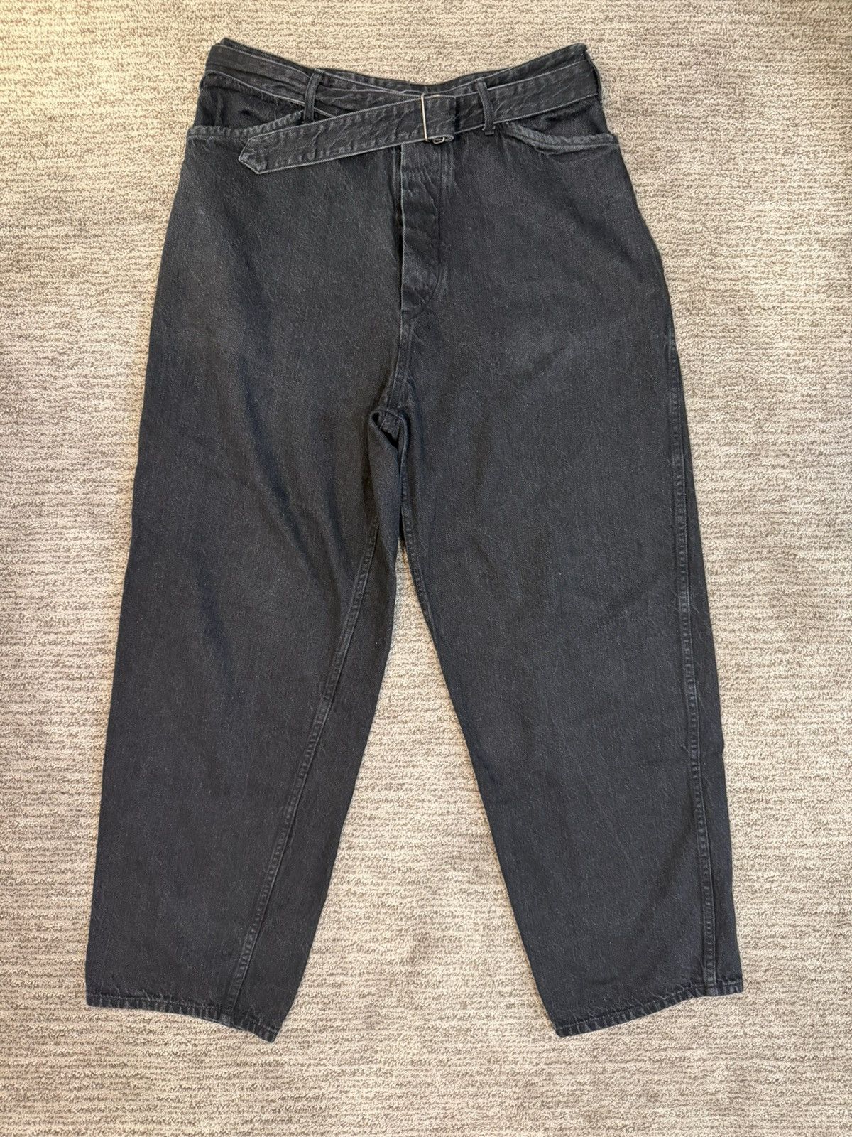 Comoli × Japanese Brand 2020SS Comoli Belted Denim Pants Indigo 3 