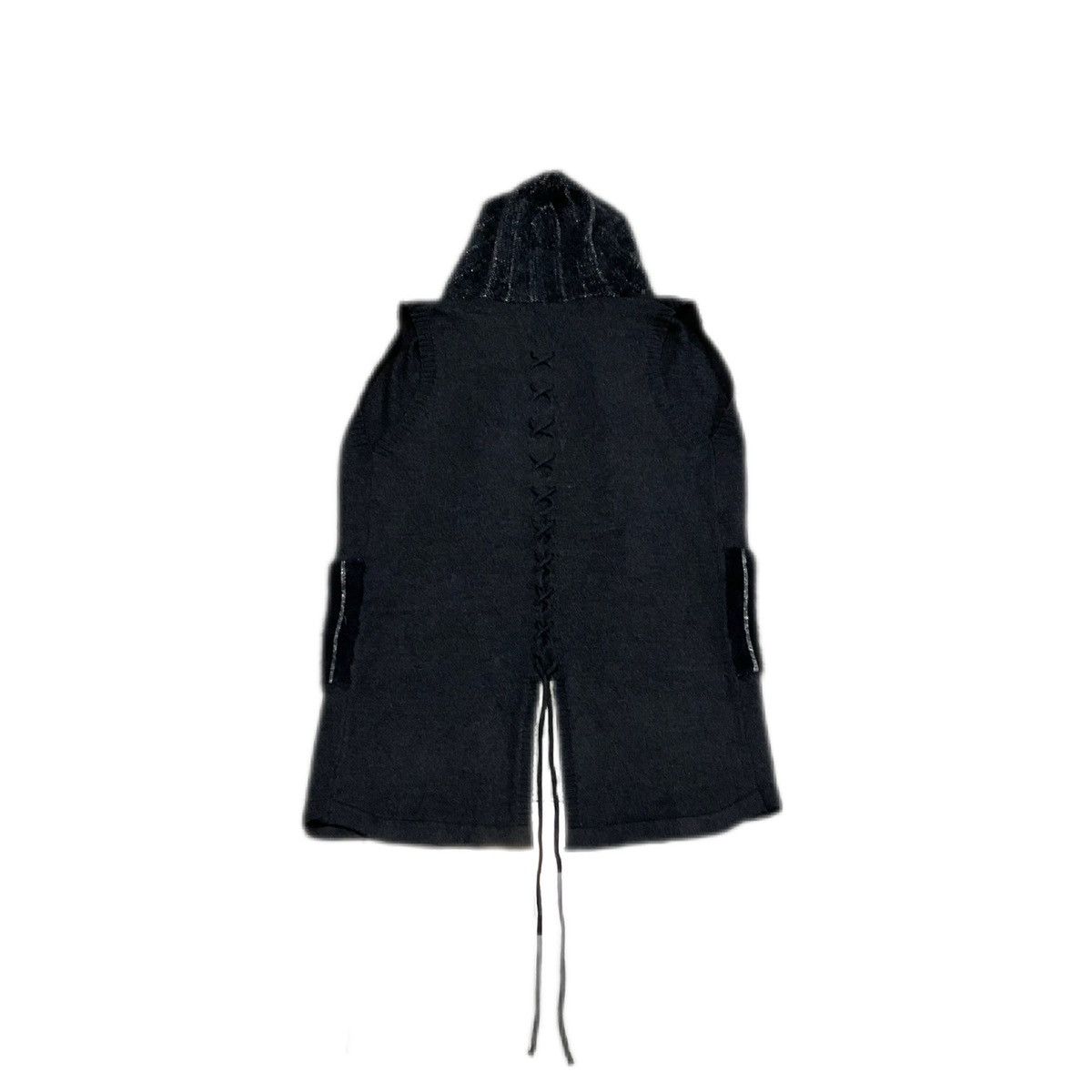 Japanese Brand 🔥70s Italian Designer Rebesa Knit Boxer Hood Laces Up Mohair Size US XL / EU 56 / 4 - 1 Thumbnail