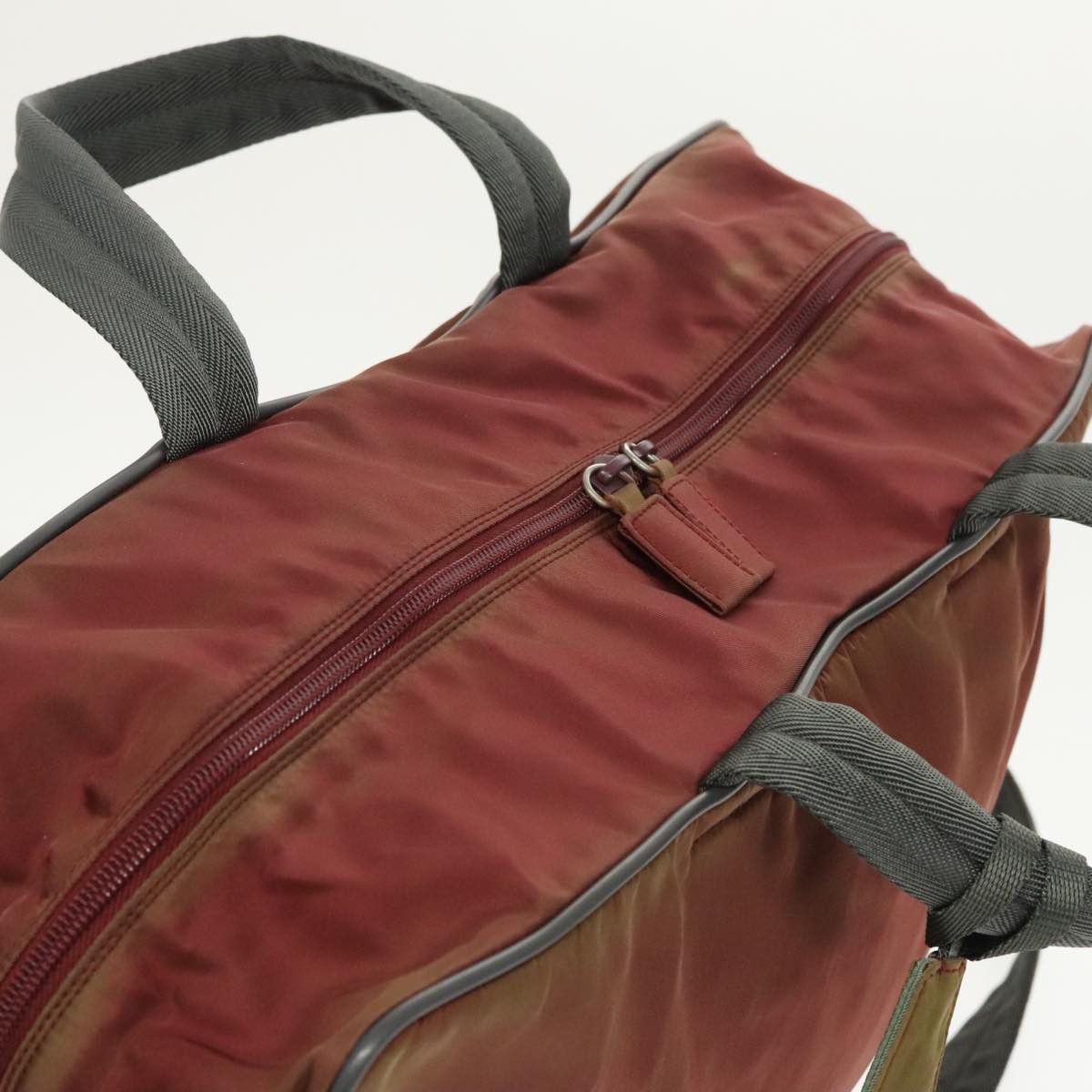 Prada PRADA Sports Boston Bag Nylon Red Size ONE SIZE - 6 Thumbnail