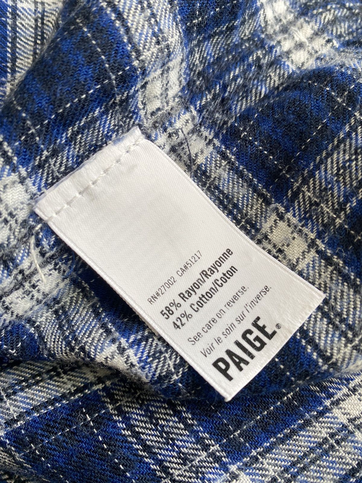 Paige Paige Check Flannel ls pocket shirt Size M / US 6-8 / IT 42-44 - 7 Thumbnail