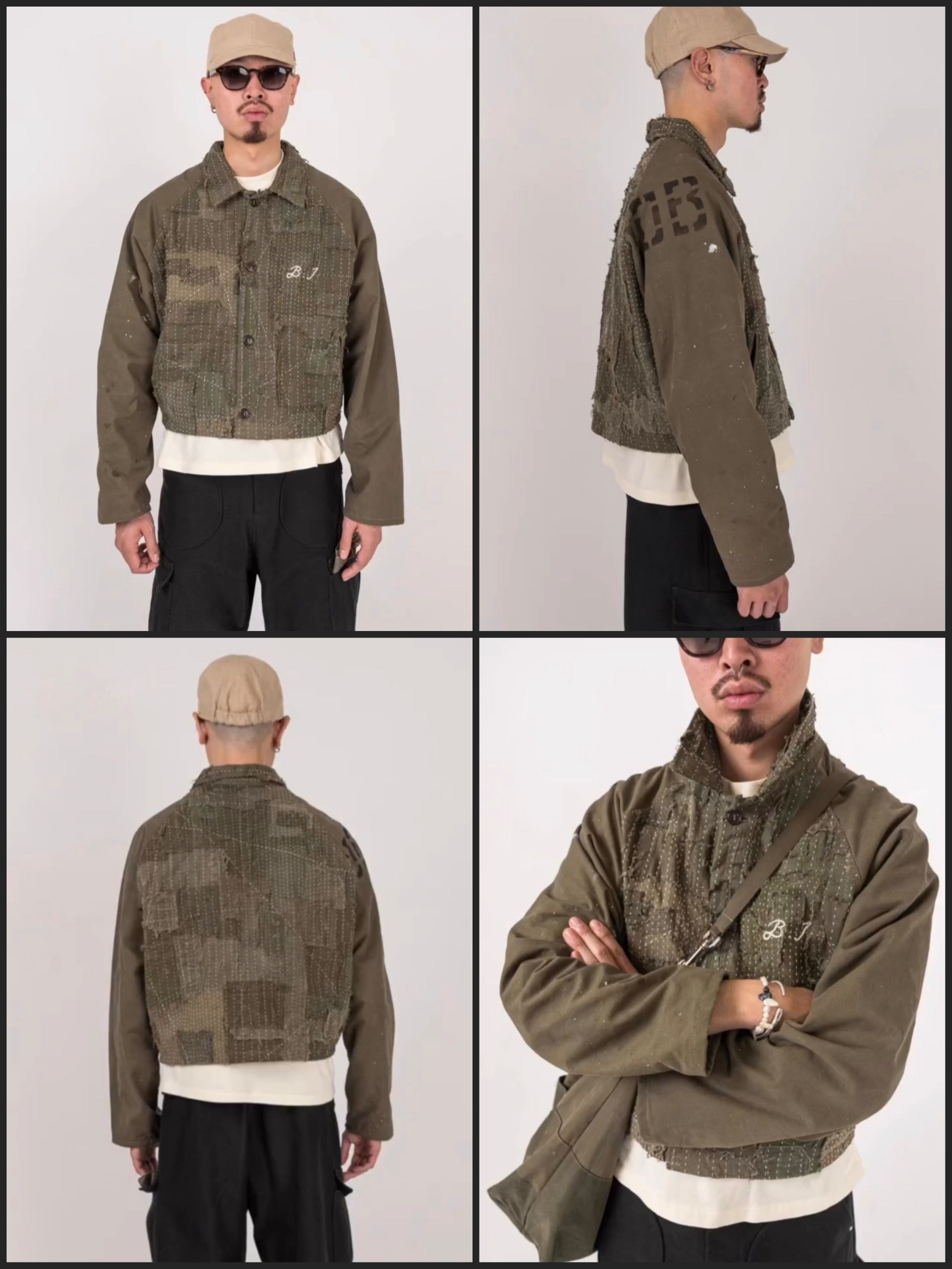 Kapital Bleeding Indigo Military Boro Jacket Size US M / EU 48-50 / 2 - 5 Thumbnail