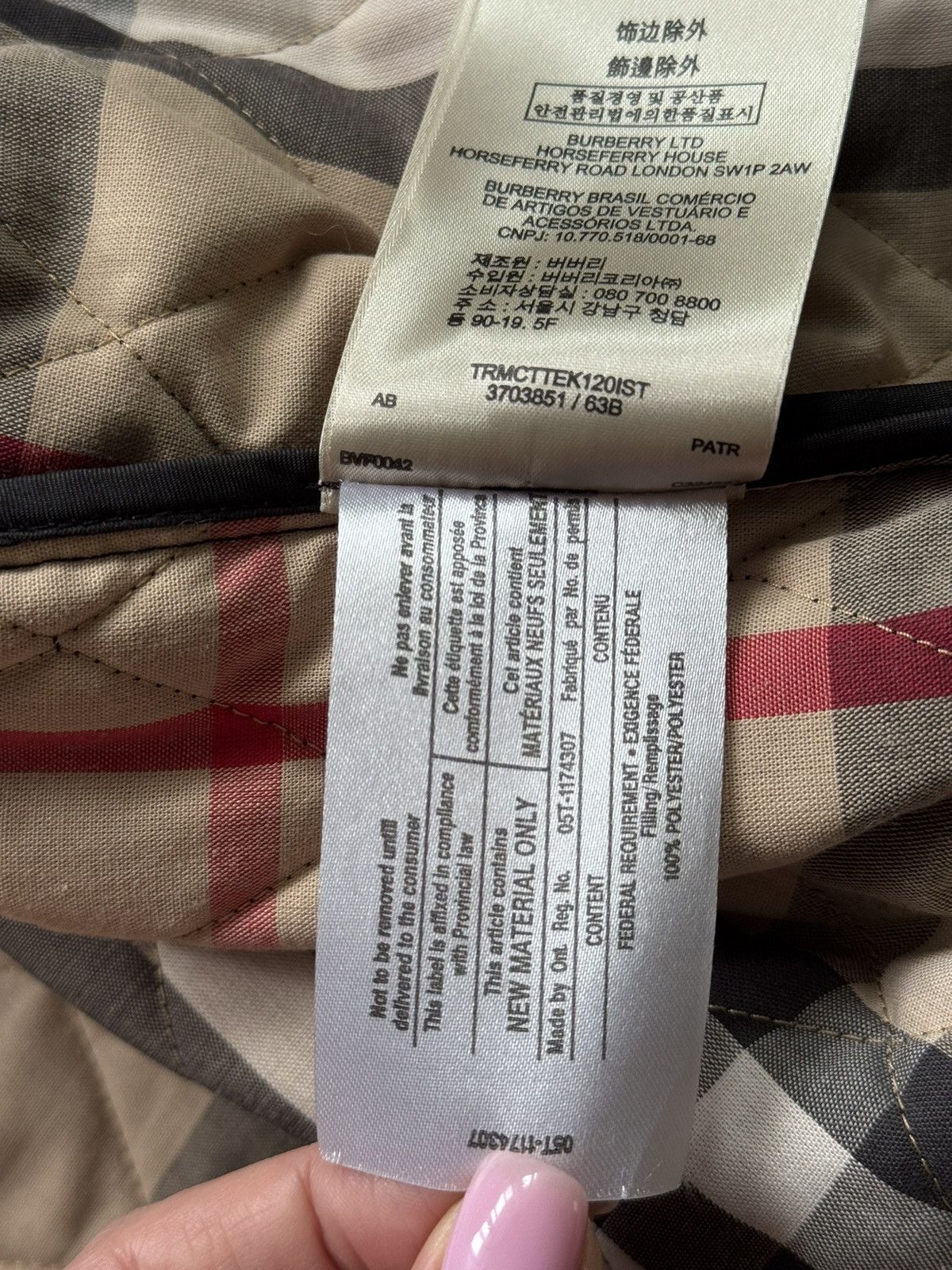 Burberry Burberry Brit nova check lining iconic quilted jacket Size XL / US 12-14 / IT 48-50 - 15 Thumbnail