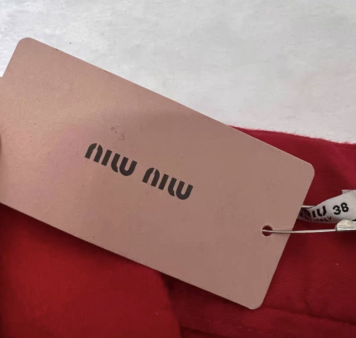 Miu Miu Miu Miu Red Mini A-line Skirt J41 Size XS / US 0-2 / IT 36-38 - 4 Thumbnail