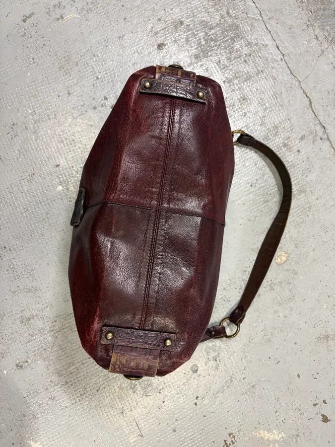 Roberto Cavalli Roberto Cavalli Bordeaux Studded Leather Shoulder Bag Size ONE SIZE - 7 Thumbnail