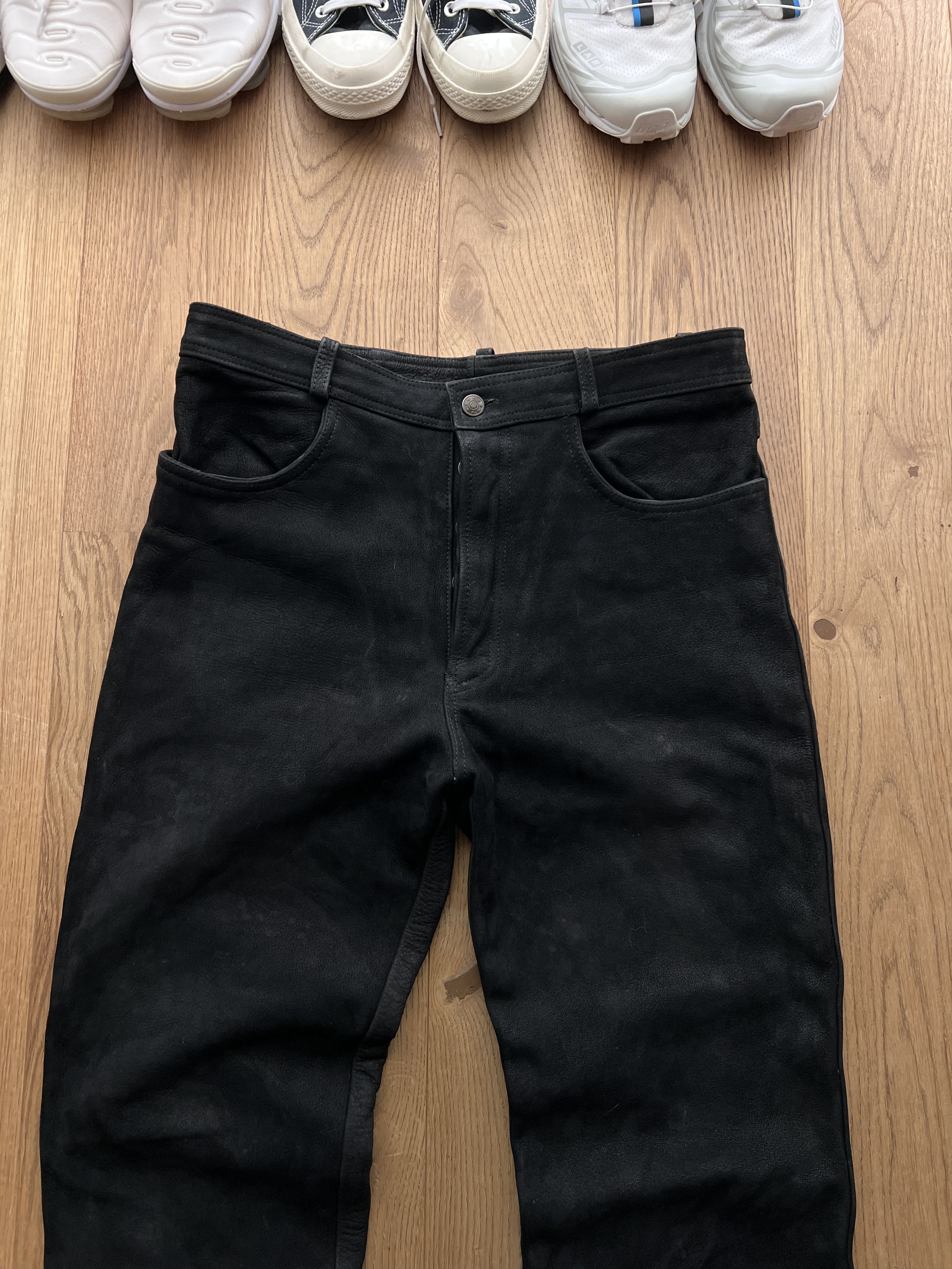 If Six Was Nine Vintage 00s soft real leather pants avant garde opium style Size US 32 / EU 48 - 14 Thumbnail
