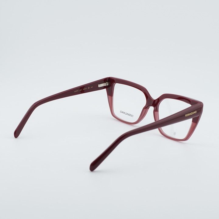 Salvatore Ferragamo Salvatore Ferragamo SF2971 601 Eyeglasses Red 53mm Cat Eye Size ONE SIZE - 7 Thumbnail