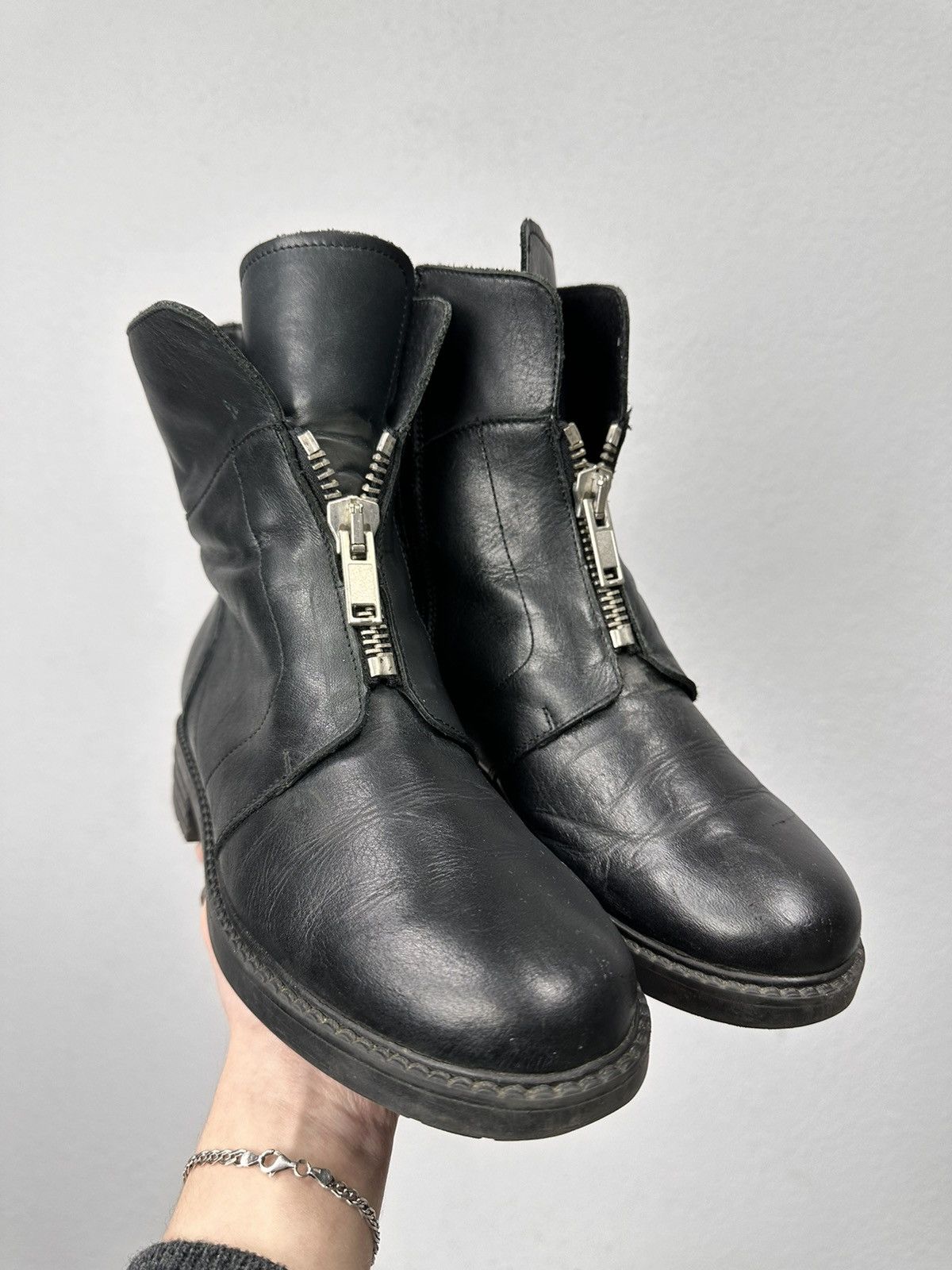 KMRii Vintage Leather Metal Boots Balenciaga Style AS 98 japan Size US 8 / EU 41 - 1 Thumbnail