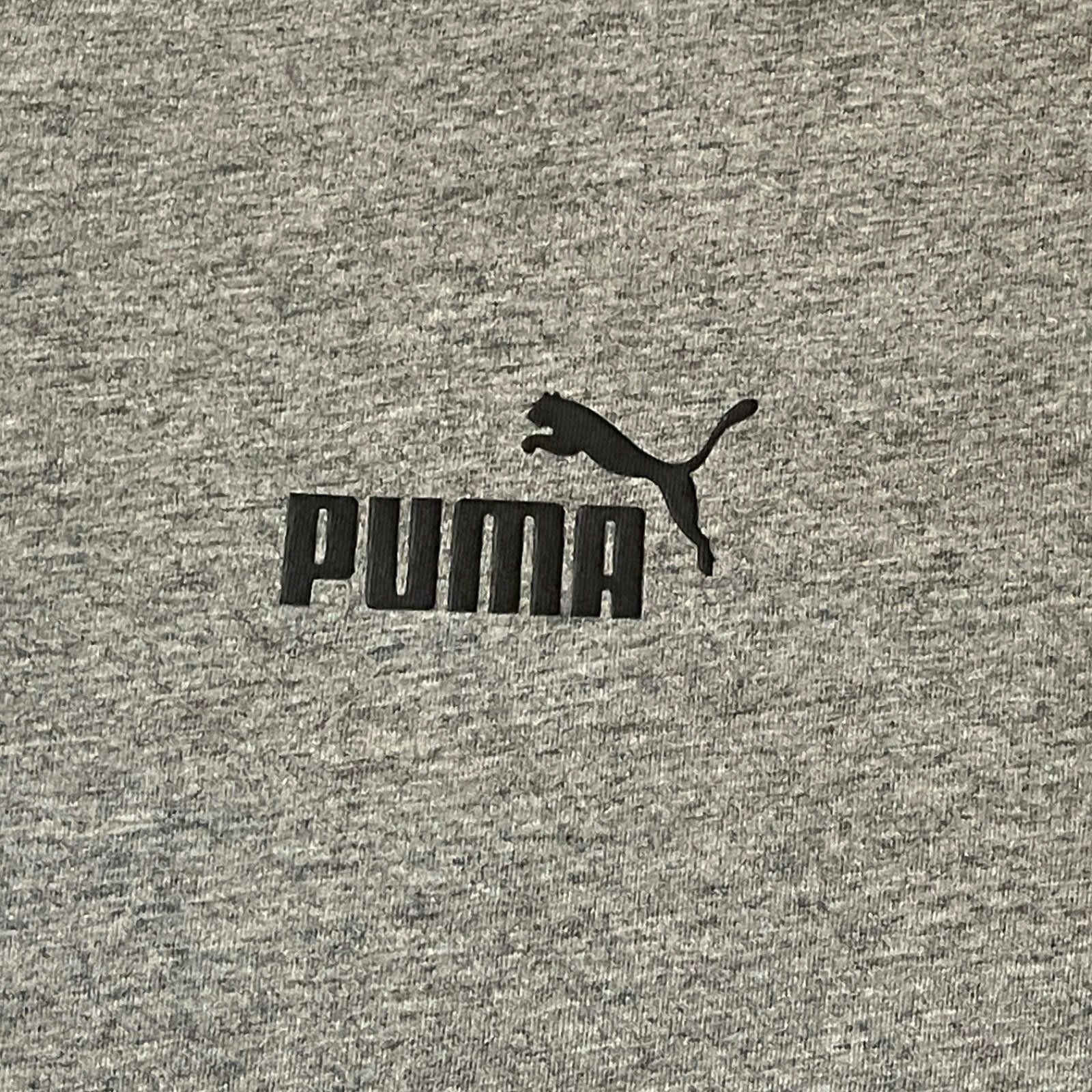 Puma Puma Mens XL Gray V-Neck T-Shirt SS Athletic Casual Tee Size US XL / EU 56 / 4 - 3 Thumbnail