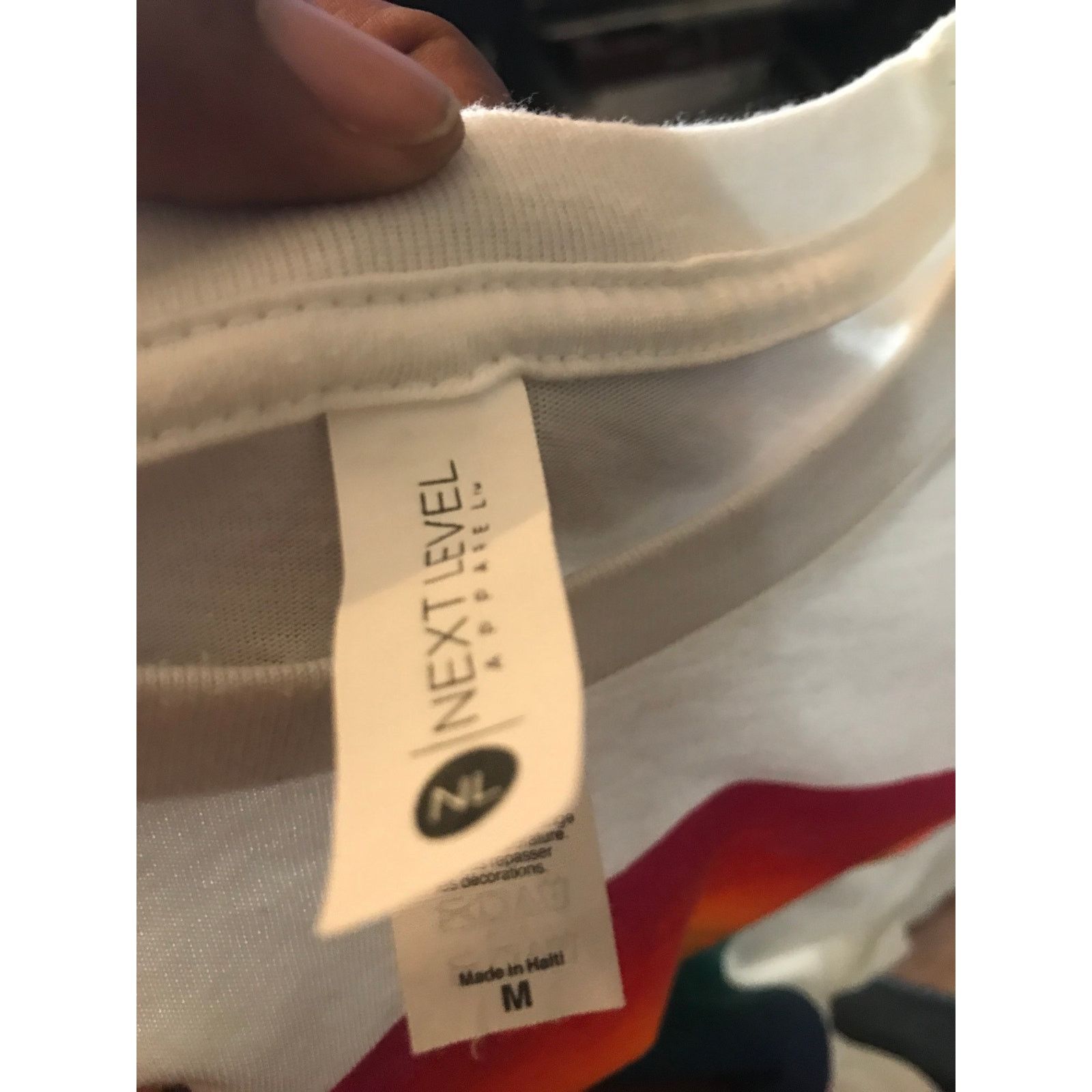 Next Level Apparel NEXT LEVEL APPAREL T-Shirt Men's M White Short Sleeve logo Size US M / EU 48-50 / 2 - 5 Thumbnail