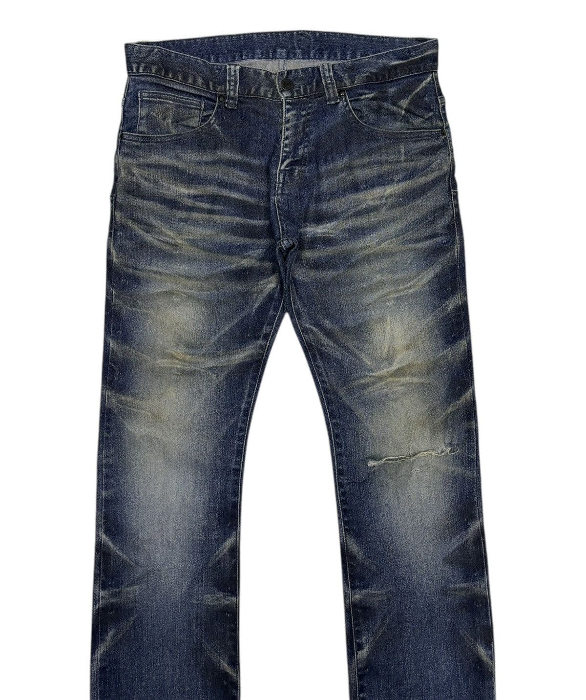 If Six Was Nine × Japanese Brand × Tornado Mart 🔥Skinny Tornado Mart Distressed Denim Size US 32 / EU 48 - 5 Thumbnail