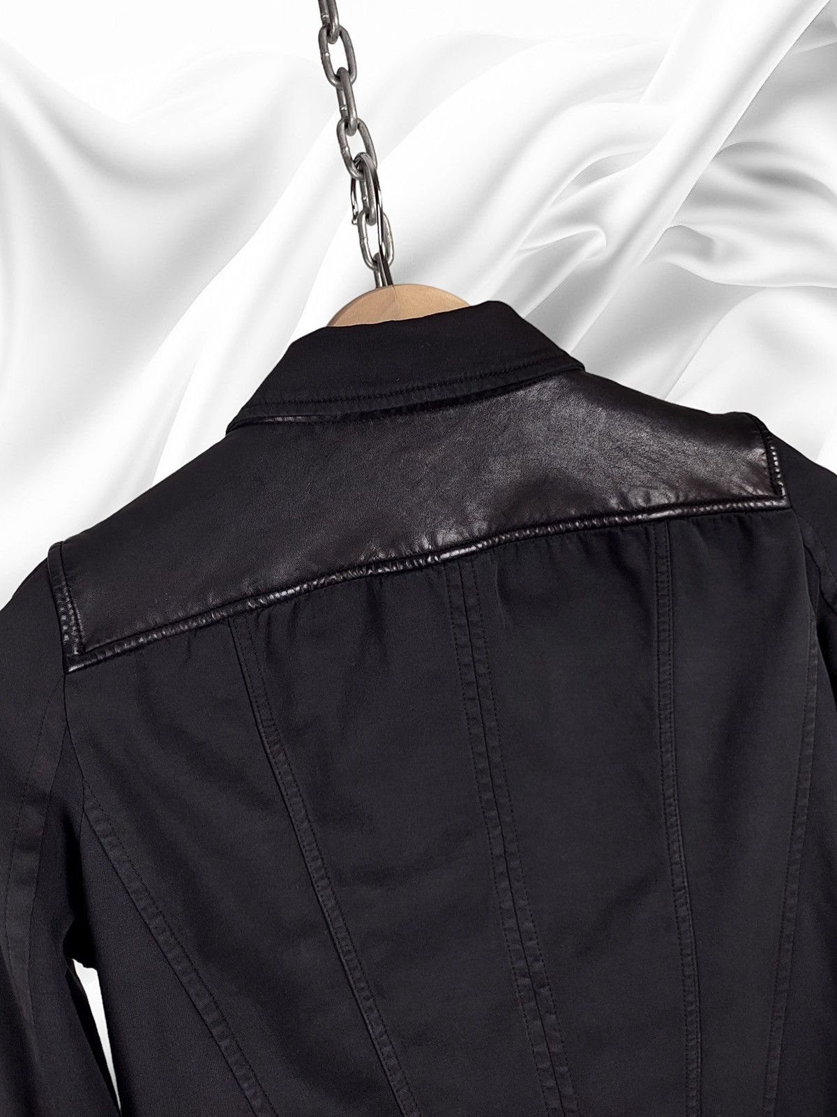 Ilaria Nistri Ilaria Nistri Roque Leather Cotton Avant-Garde Jacket Size US S / EU 44-46 / 1 - 15 Thumbnail