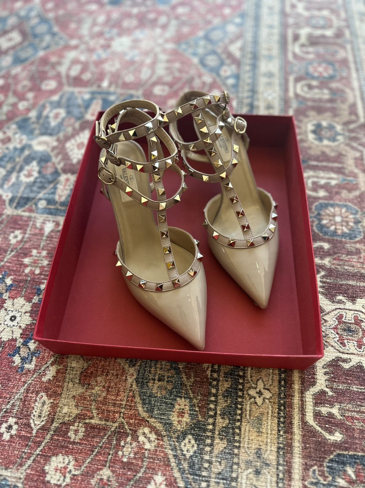 Valentino Valentino Rockstud Caged Heel 65mm Size US 8.5 / IT 38.5 - 1 Thumbnail