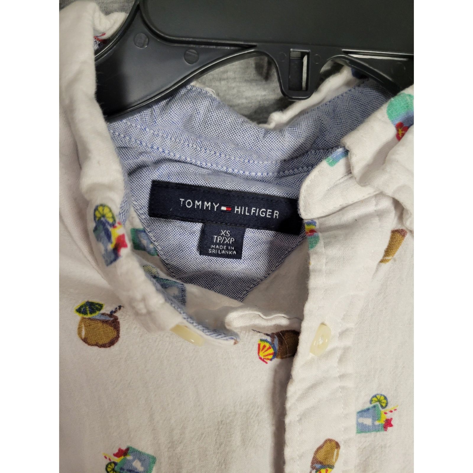 Tommy Hilfiger Men's Tommy Hilfiger Button Up Short Sleeve Shirt XS Size US XS / EU 42 / 0 - 3 Thumbnail