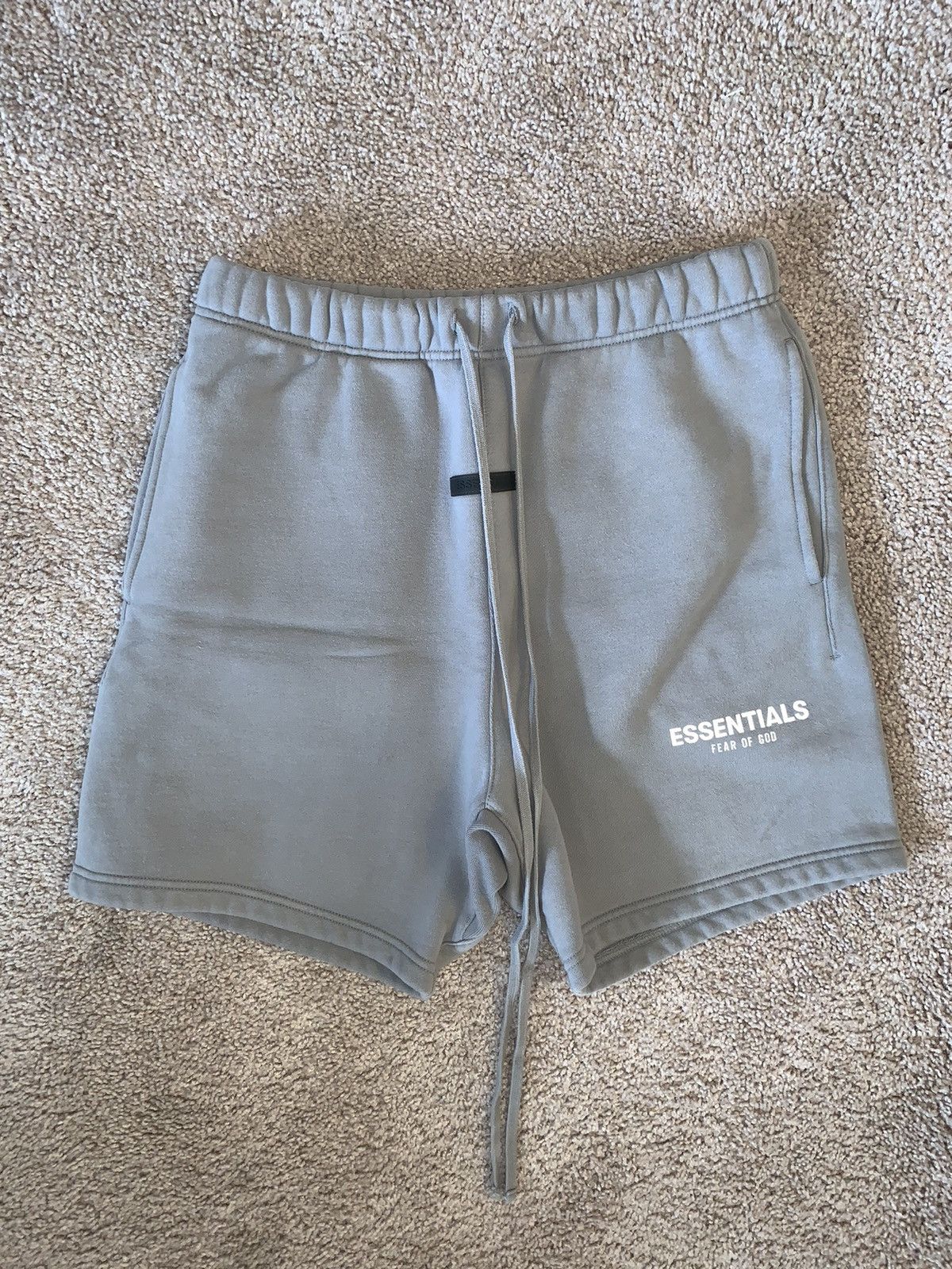 Fear Of God essentials online fleece shorts cement