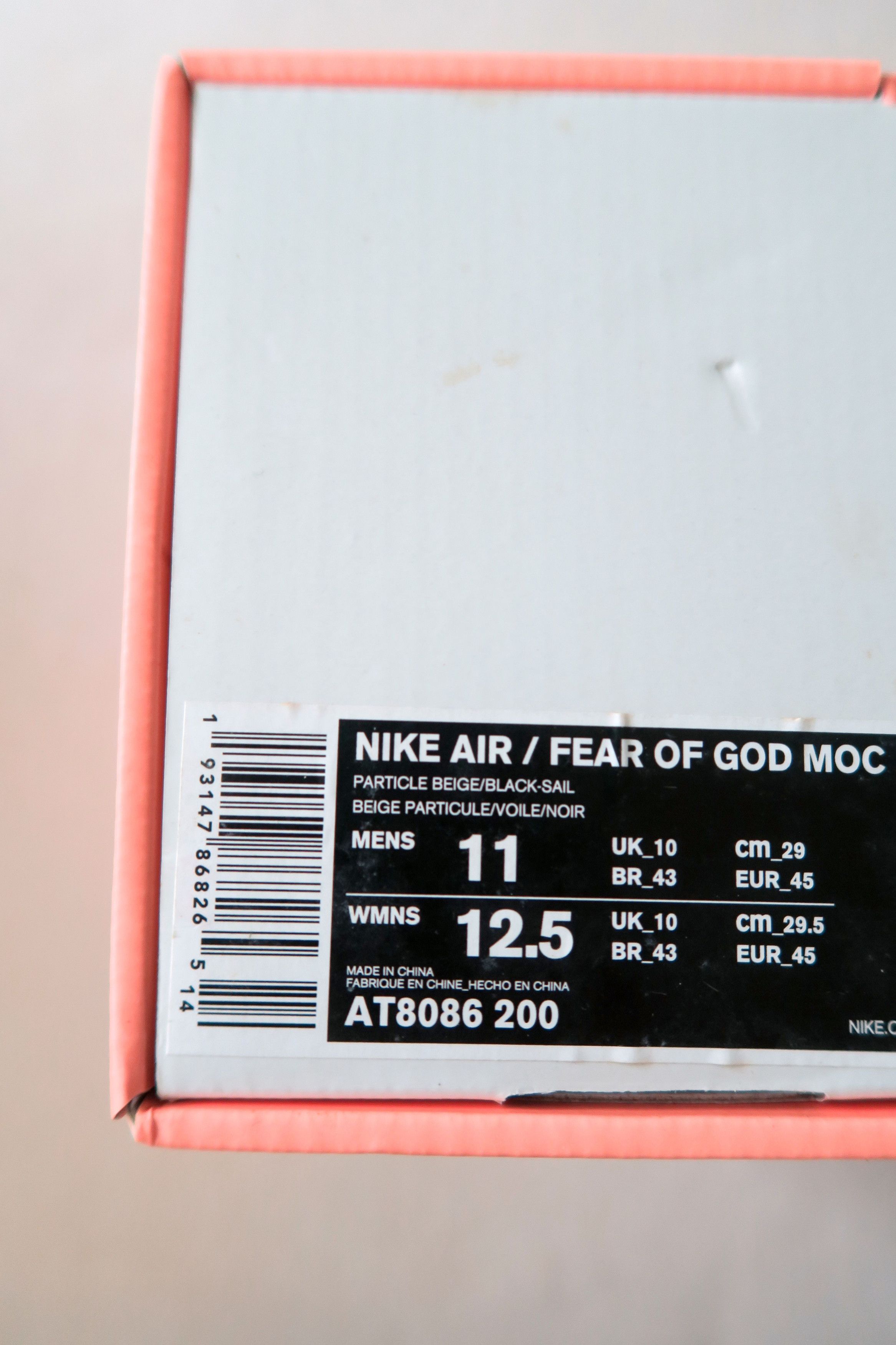 Nike Nike x Fear of God Air Moc Sneakers Size US 11 / EU 44 - 8 Thumbnail