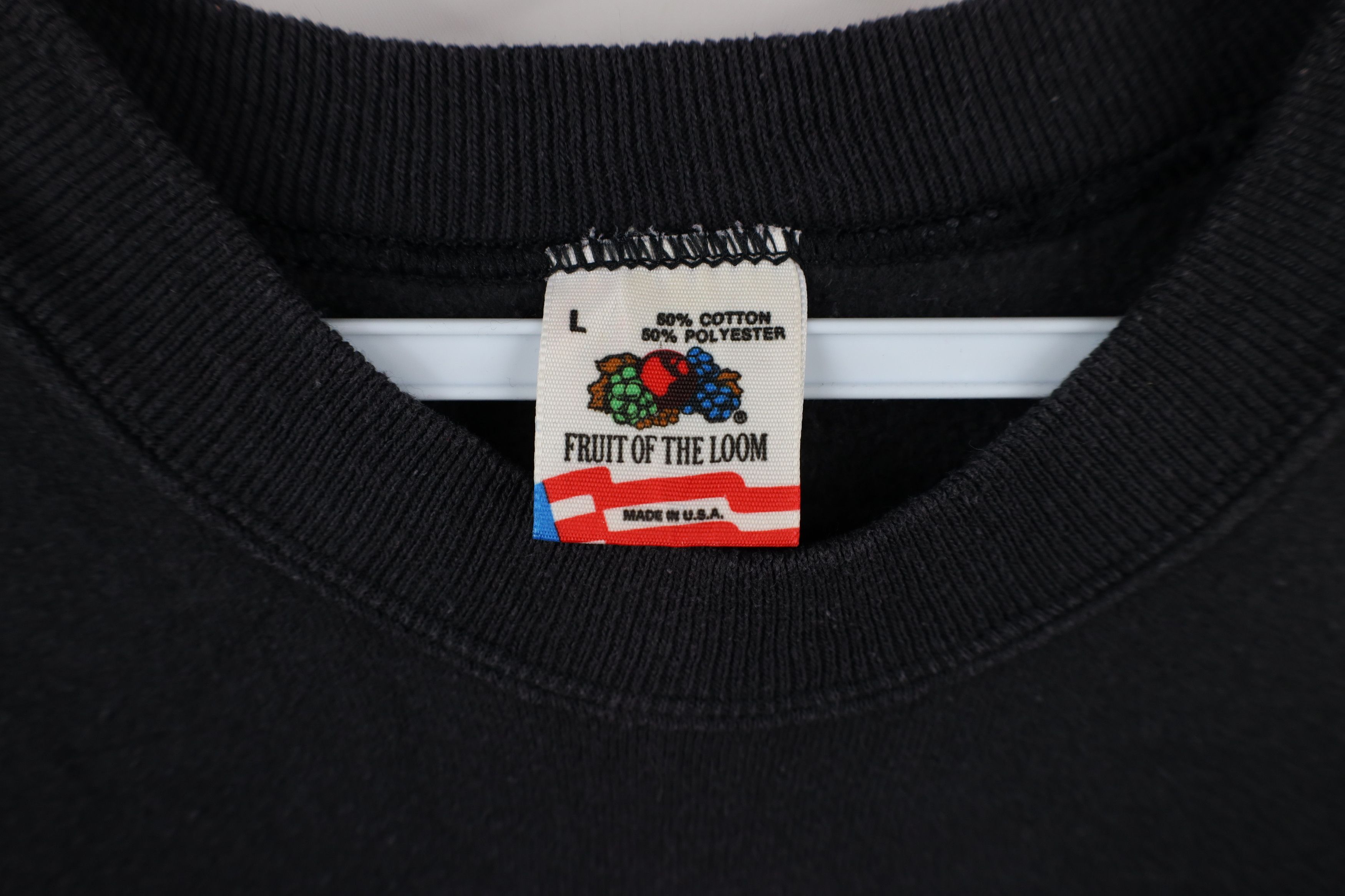 Vintage Vintage 80s Spell Grease Theater Play Sweatshirt Black USA Size L / US 10 / IT 46 - 8 Thumbnail