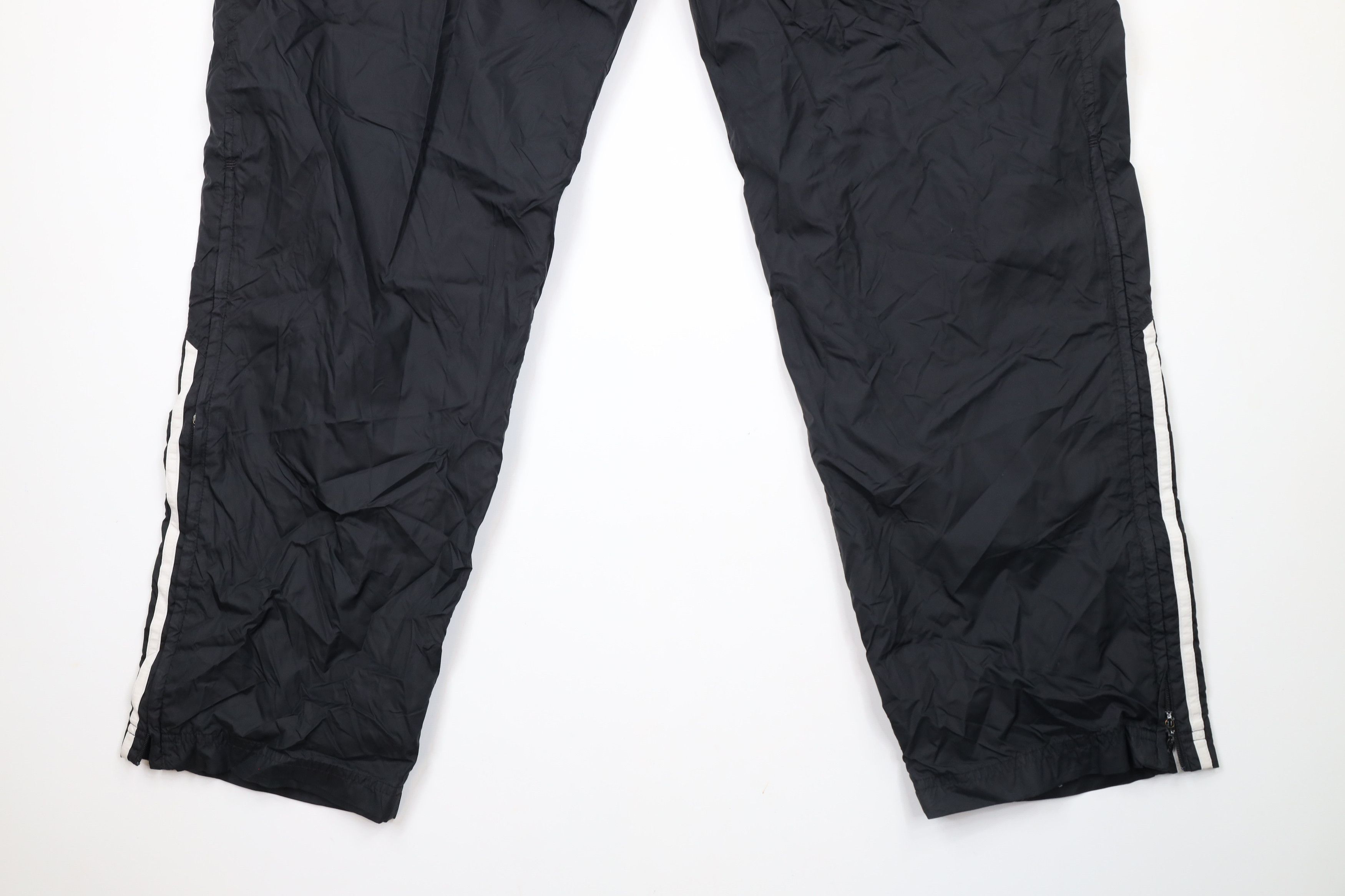 Adidas × Vintage Vintage Y2K 2004 Adidas Spell Out Lined Wide Leg Pants Black Size US 36 / EU 52 - 13 Thumbnail