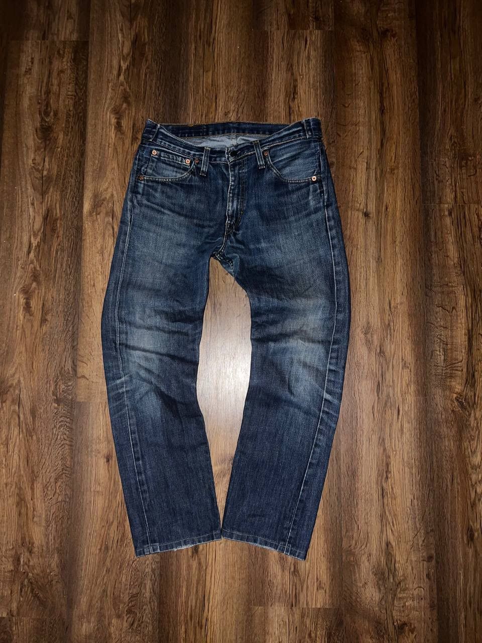 Levi's × Vintage Vintage Levi's 505 Blue Distressed Mud Wash Denim Jeans Size US 31 - 4 Thumbnail