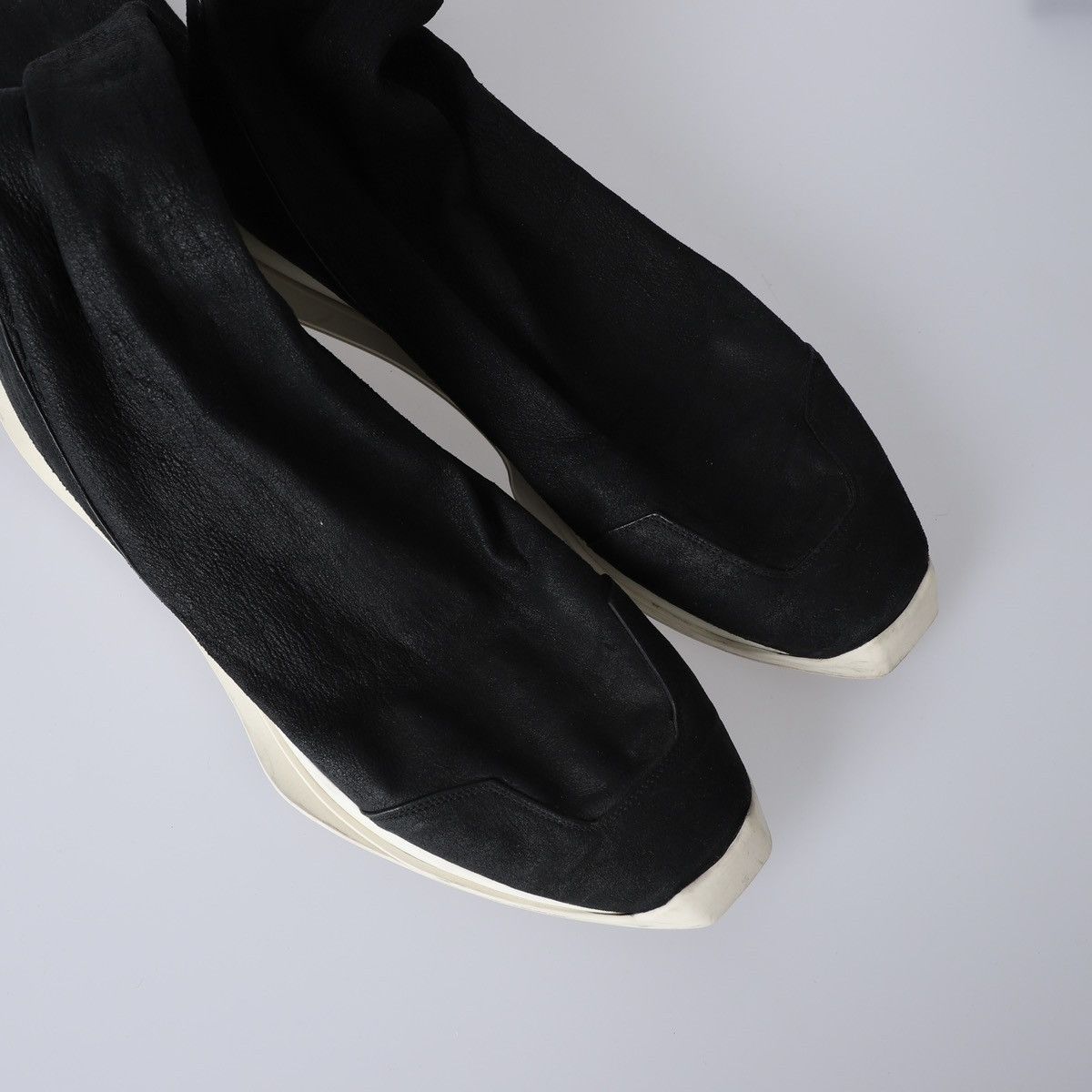 Rick Owens 44 / Rick Owens Leather Sock Sneakers Size US 11 / EU 44 - 5 Thumbnail