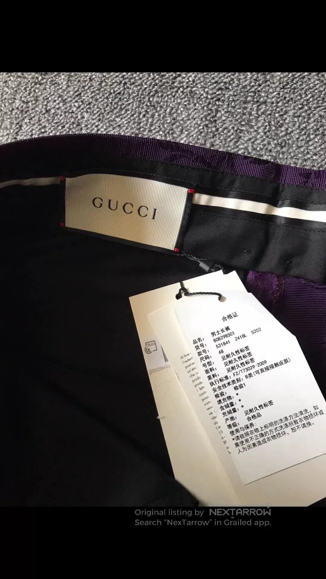Gucci Gucci Purple Casual Pants with Embroidery. Size US 32 / EU 48 - 5 Thumbnail