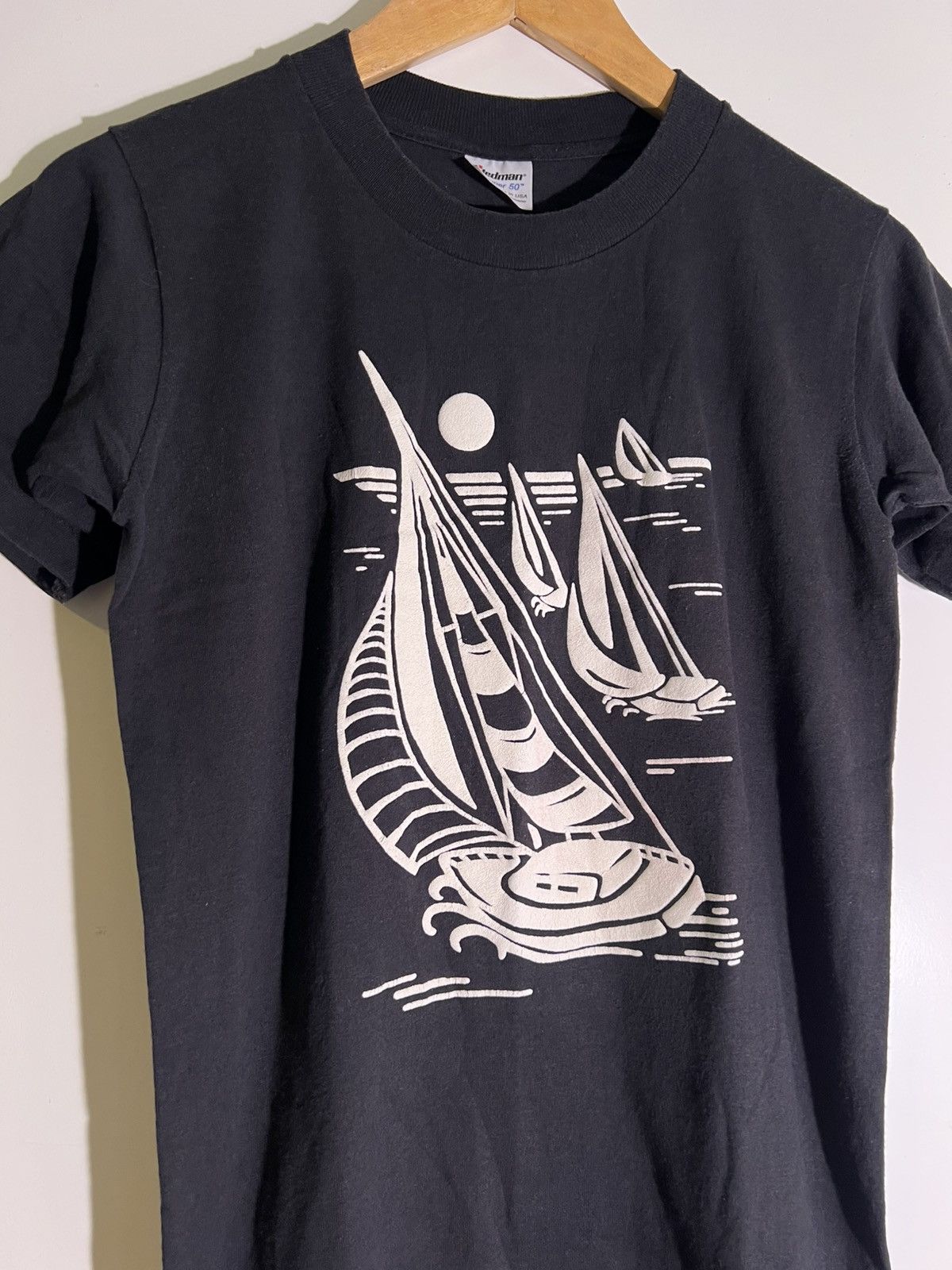 Vintage 80’s 90’s VTG Vintage Sailboat Sail Boat Sailing Retro Shirt Size US S / EU 44-46 / 1 - 3 Thumbnail
