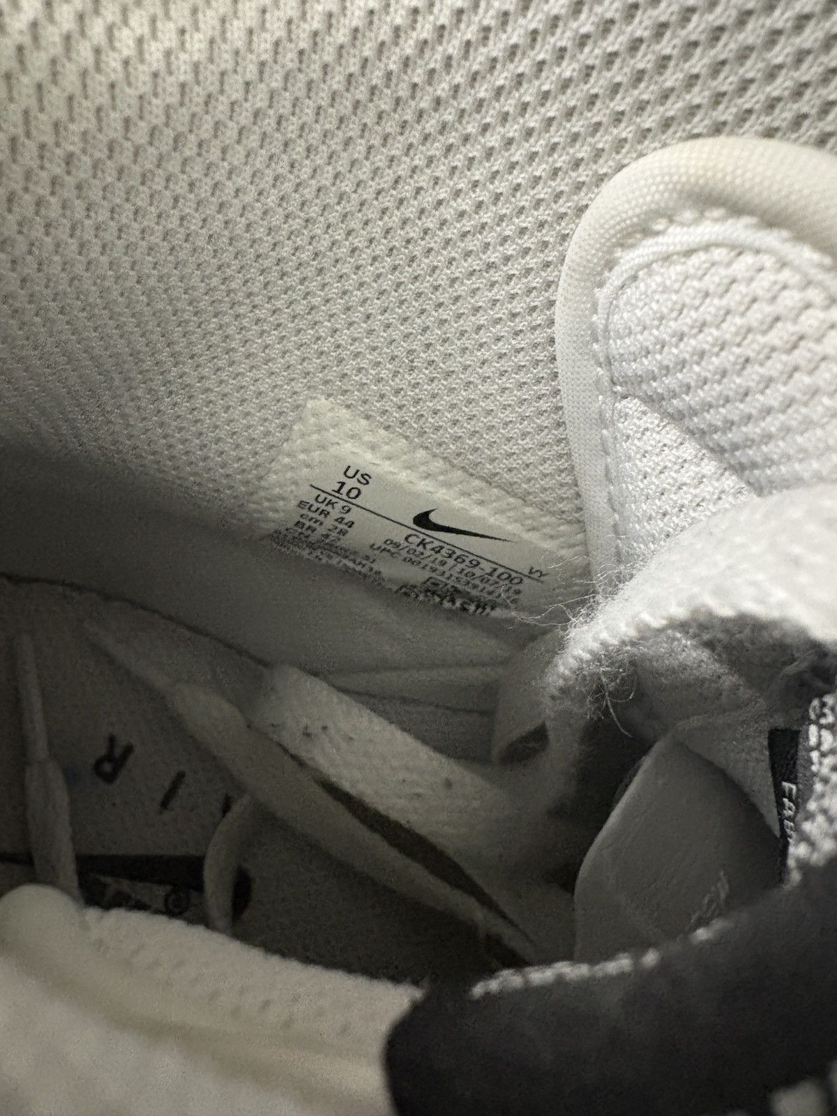 Nike Nike Air Force 1 High (White/Black) Size US 10 / EU 43 - 8 Thumbnail