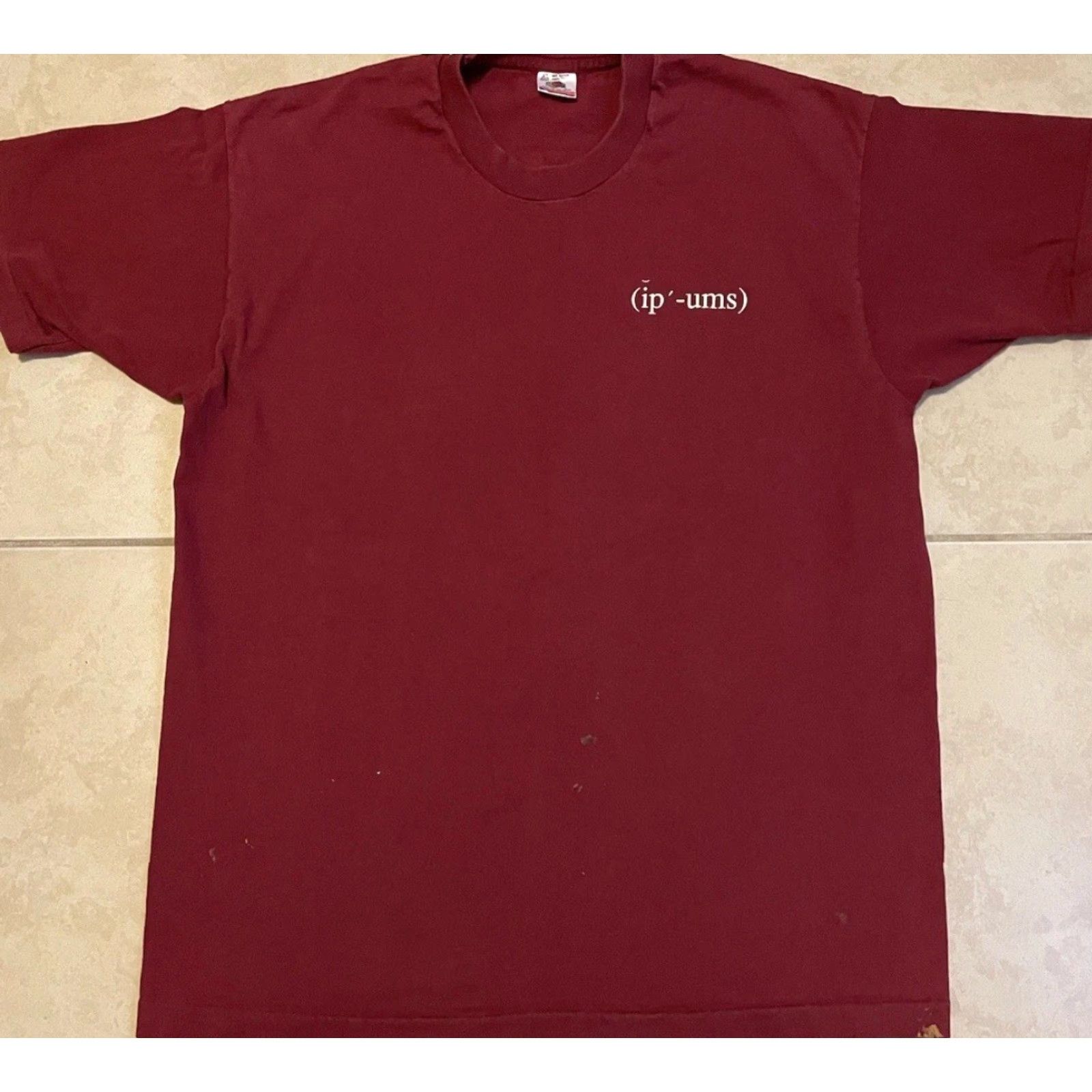 Apple VINTAGE IPUMS Faded Distress Shirt XL Mens Crew Neck Short Sleeve Cotton Blue 90s 80s Retro Grunge Tech Electronics Funny Size US XL / EU 56 / 4 - 2 Thumbnail