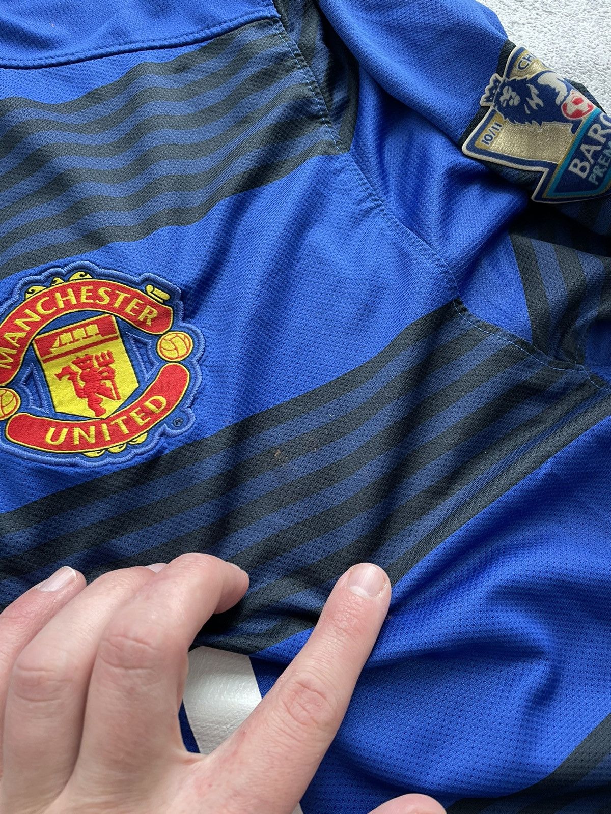 Nike × Vintage Manchester United Nike 2011/12 AON Away Jersey Size US XXL / EU 58 / 5 - 10 Thumbnail