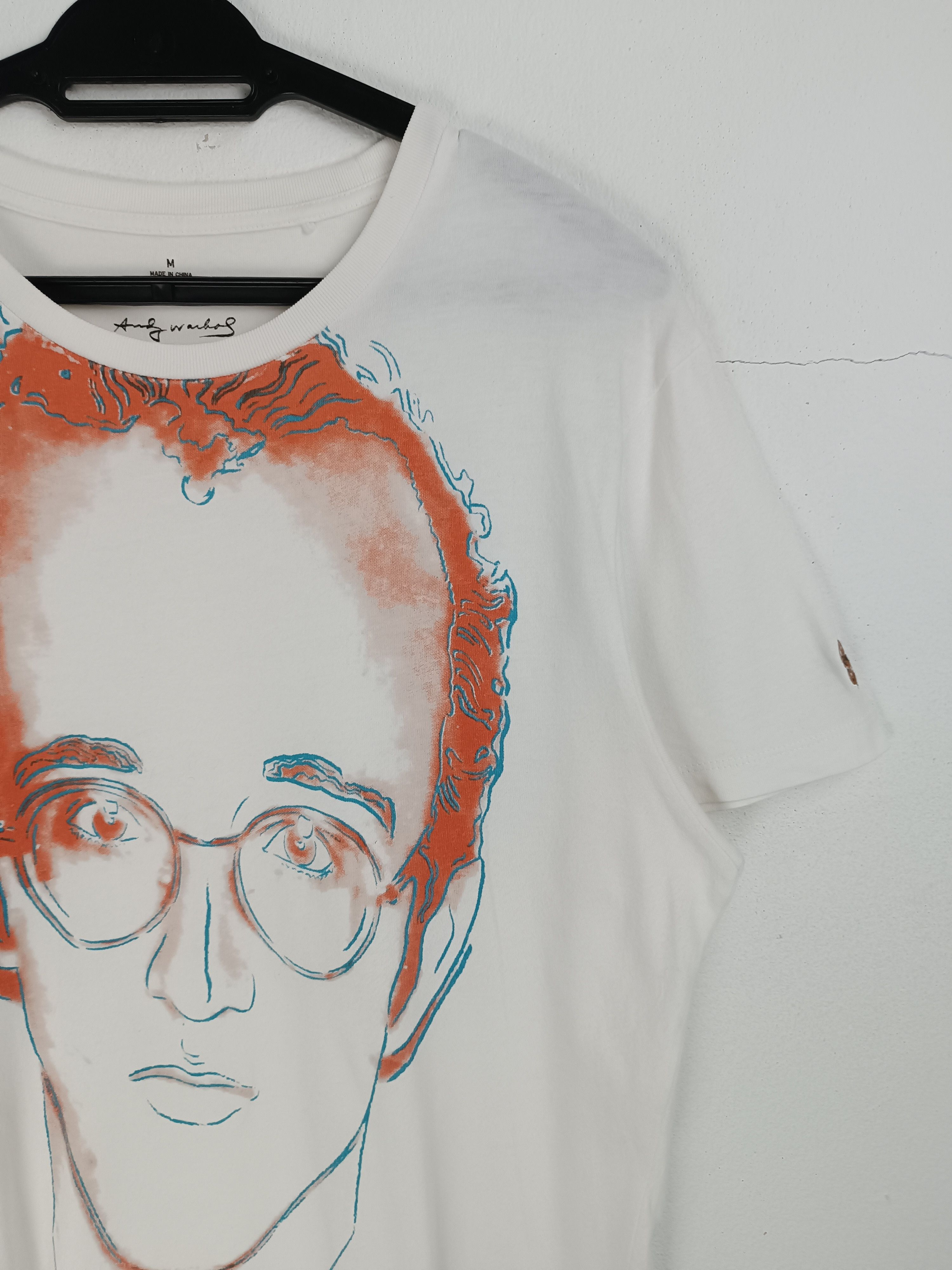 Andy Warhol VINTAGE KEITH HARING X ANDY WARHOL ART TEE BASQUIAT GOGH Size US M / EU 48-50 / 2 - 6 Thumbnail