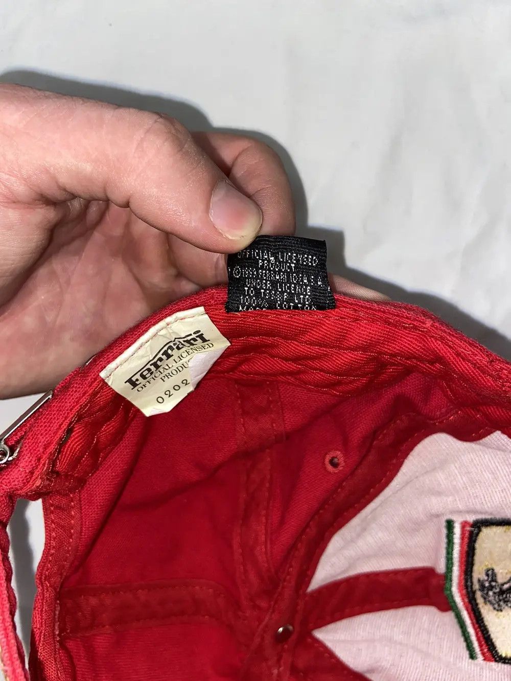 Ferrari VINTAGE 1999 RED FERRARI RACING 90’S HAT CAP F-1 FORMULA Size ONE SIZE - 9 Thumbnail