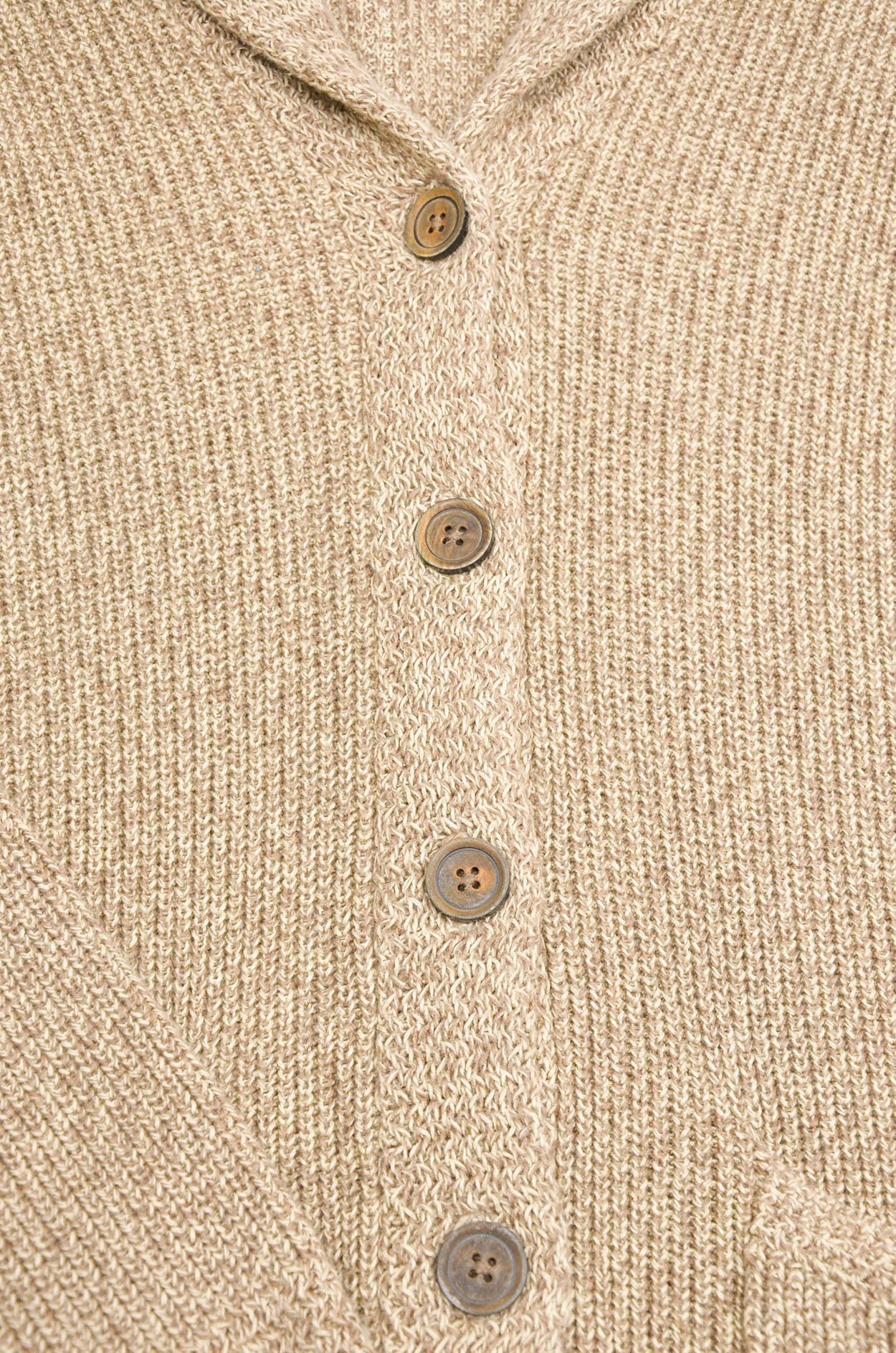 Lauren Ralph Lauren LRL Ralph Lauren Shawl Collar Cotton Cardigan Beige - Size L Size L / US 10 / IT 46 - 6 Thumbnail